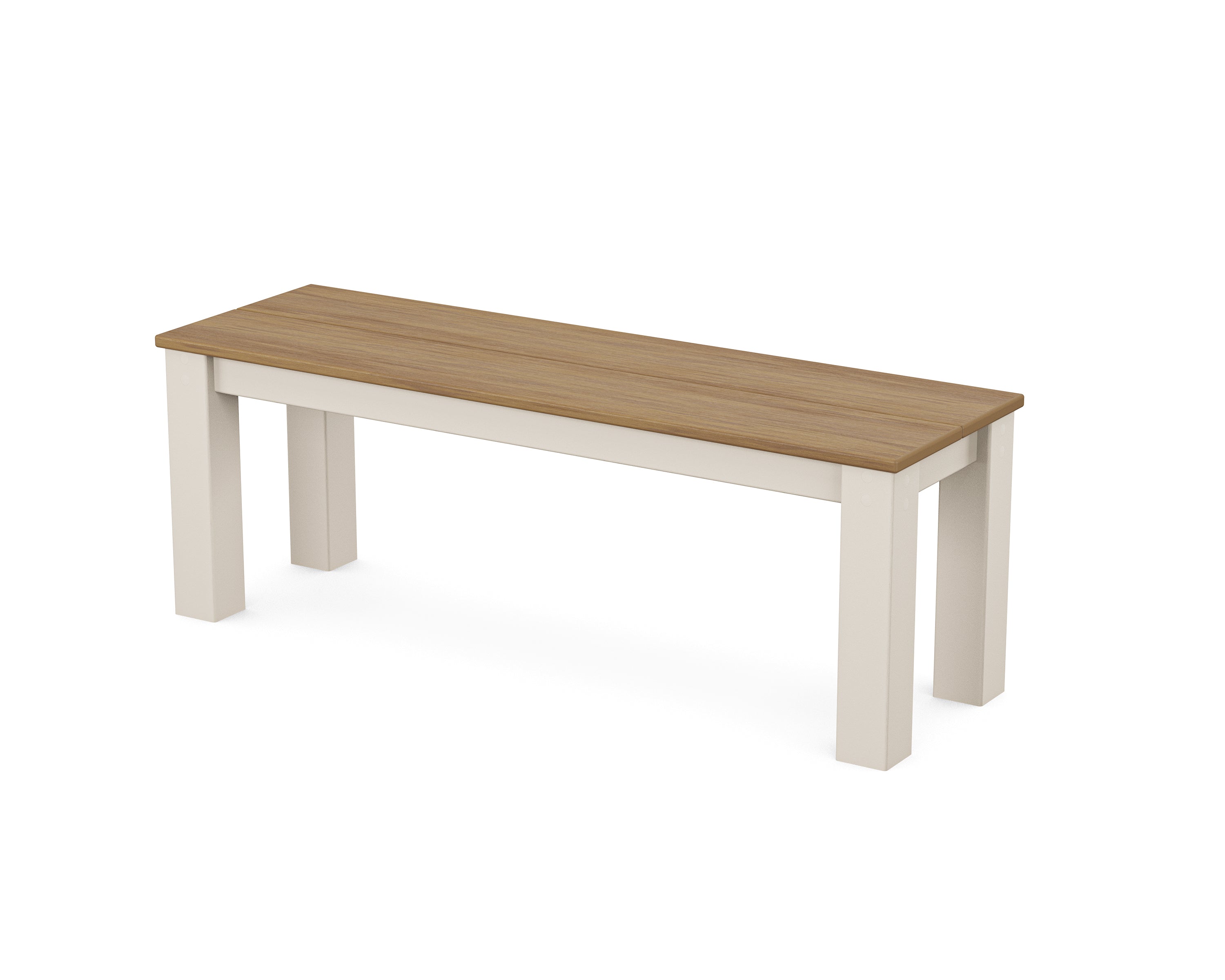 POLYWOOD® Studio Parsons 48" Bench in Sand / Natural