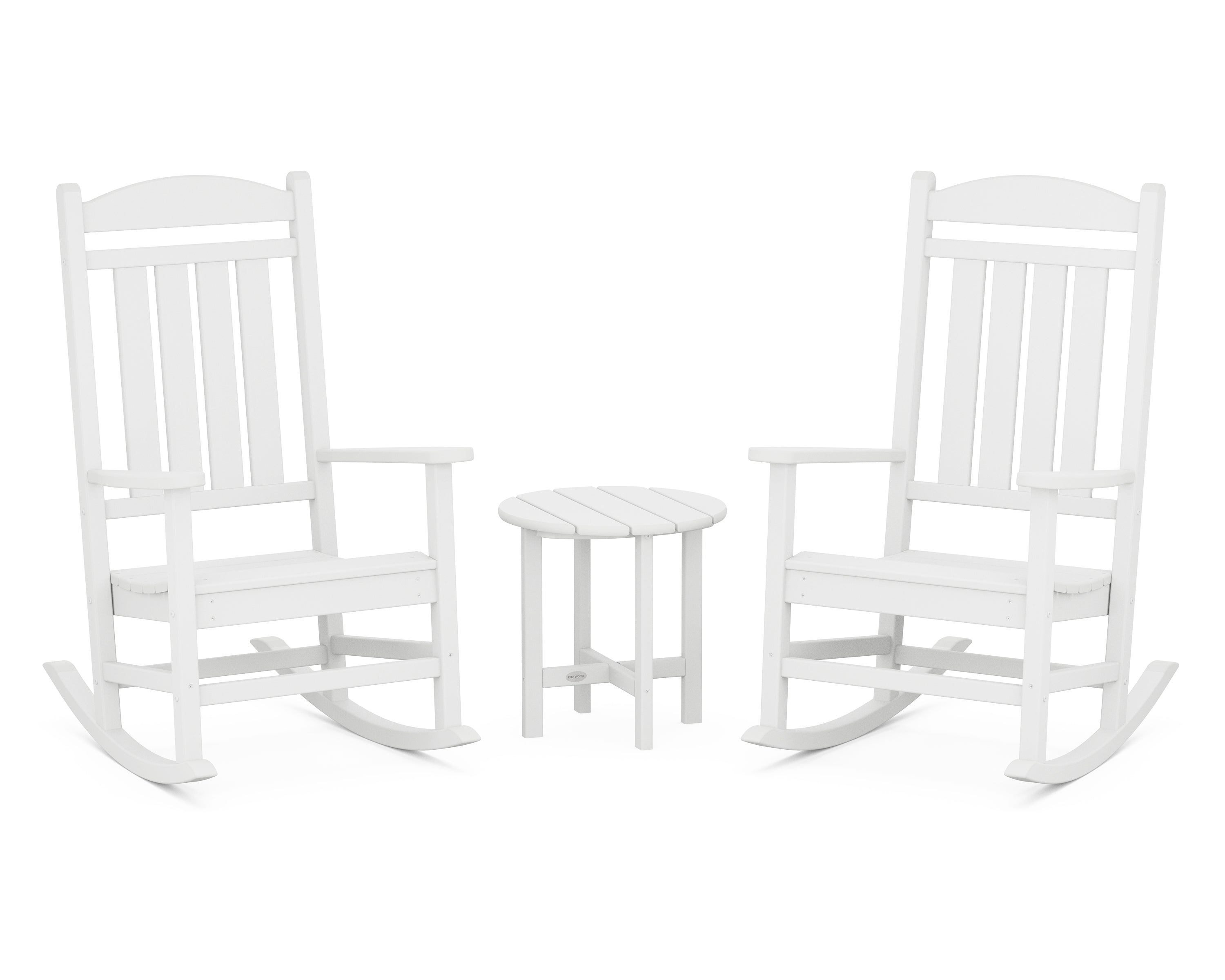 POLYWOOD® Presidential 3-Piece Rocker Set in White