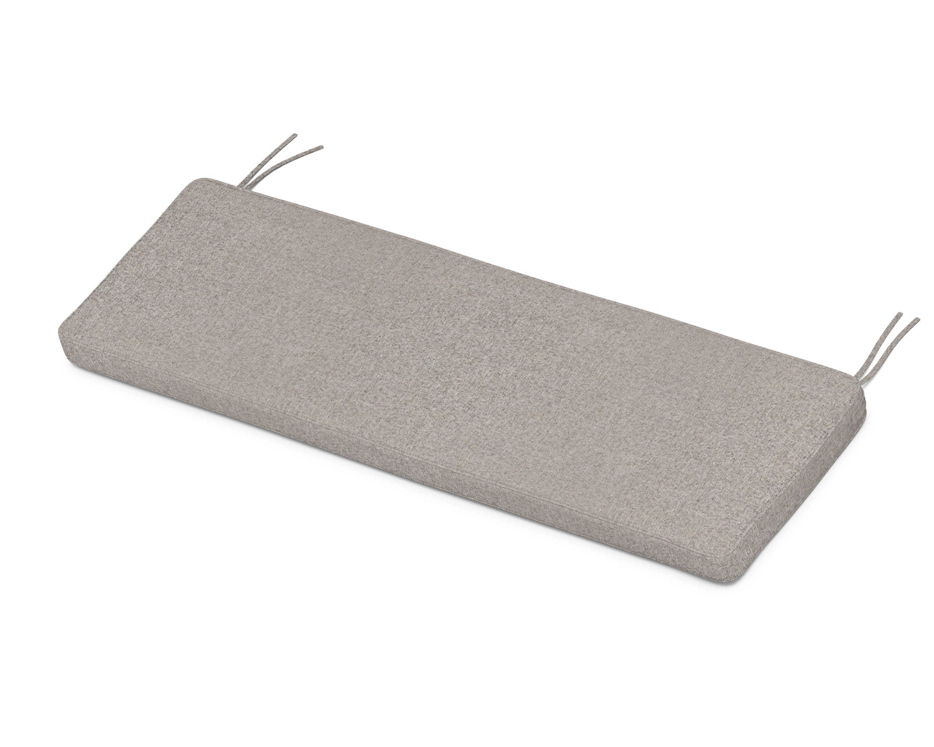 Martha Stewart by POLYWOOD® Chinoiserie Bench Seat Cushion in Weathered Tweed