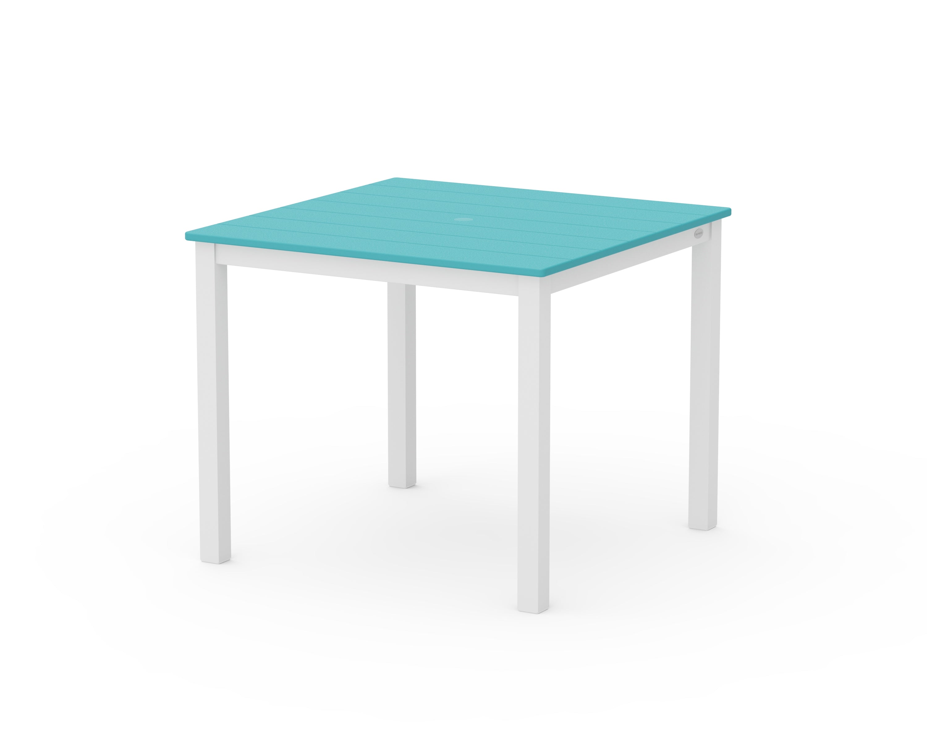 POLYWOOD® Main Street 36" x 36" Dining Table in White / Aruba