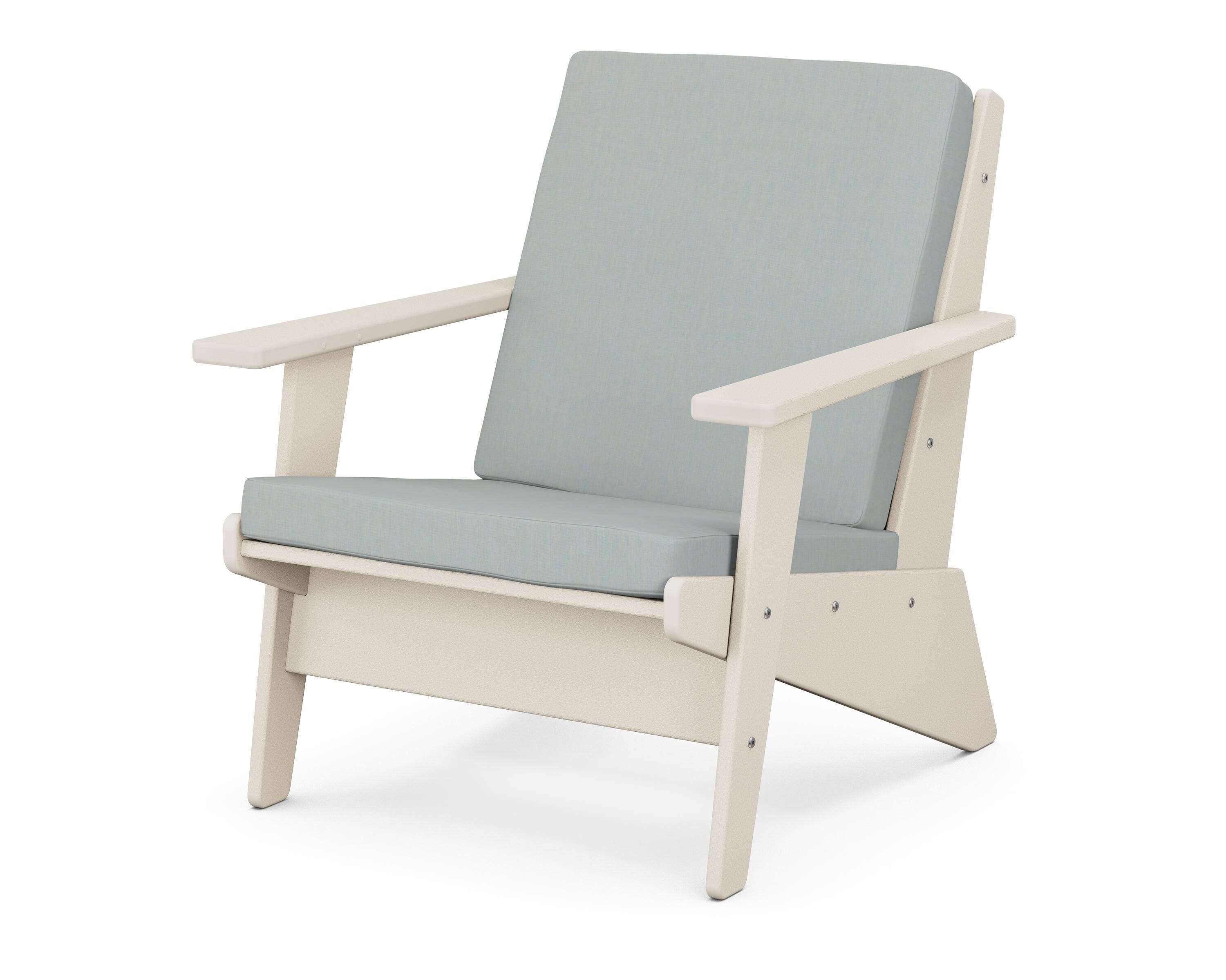 POLYWOOD® Riviera Modern Lounge Chair in Sand / Spa