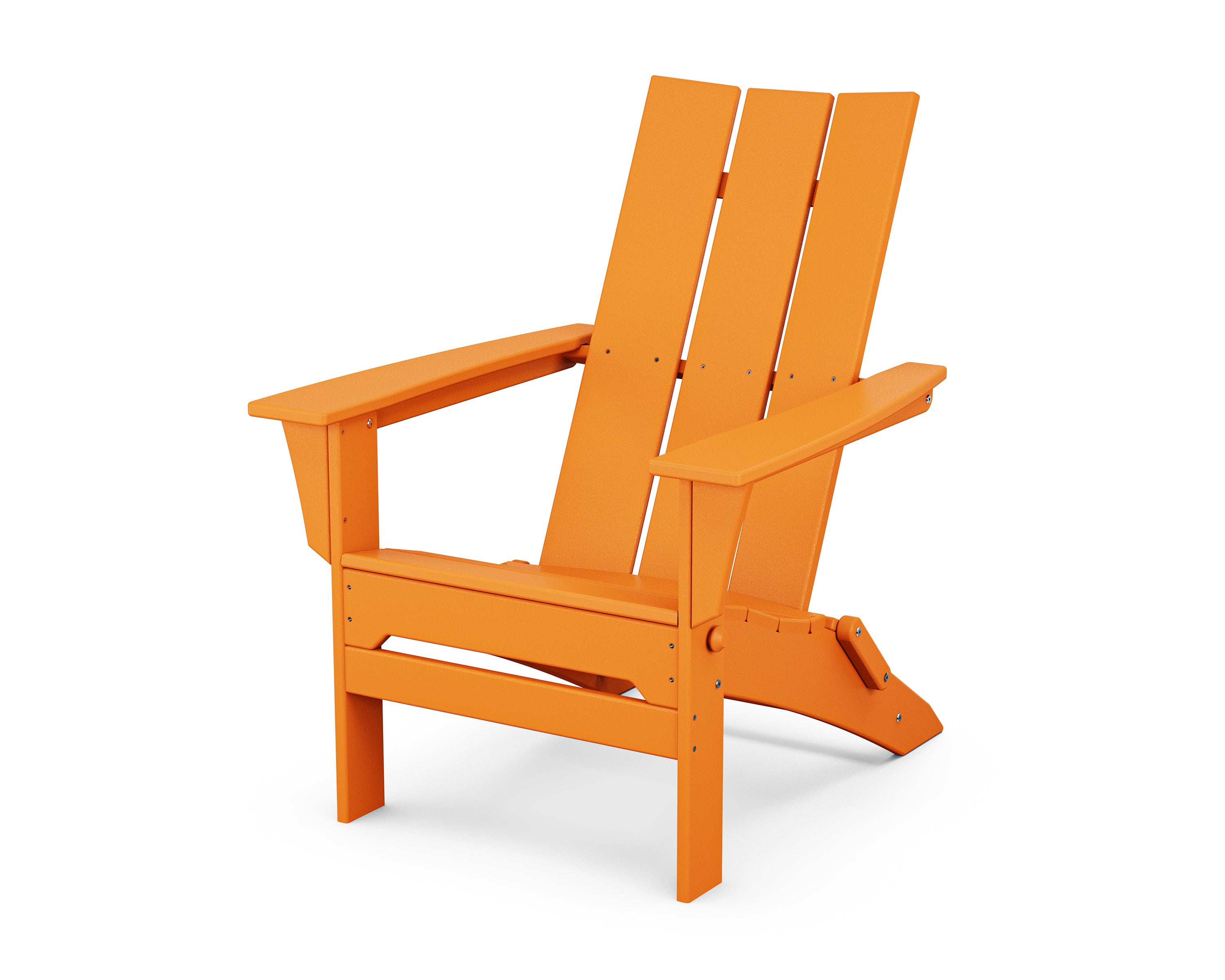 POLYWOOD® Modern Folding Adirondack in Tangerine