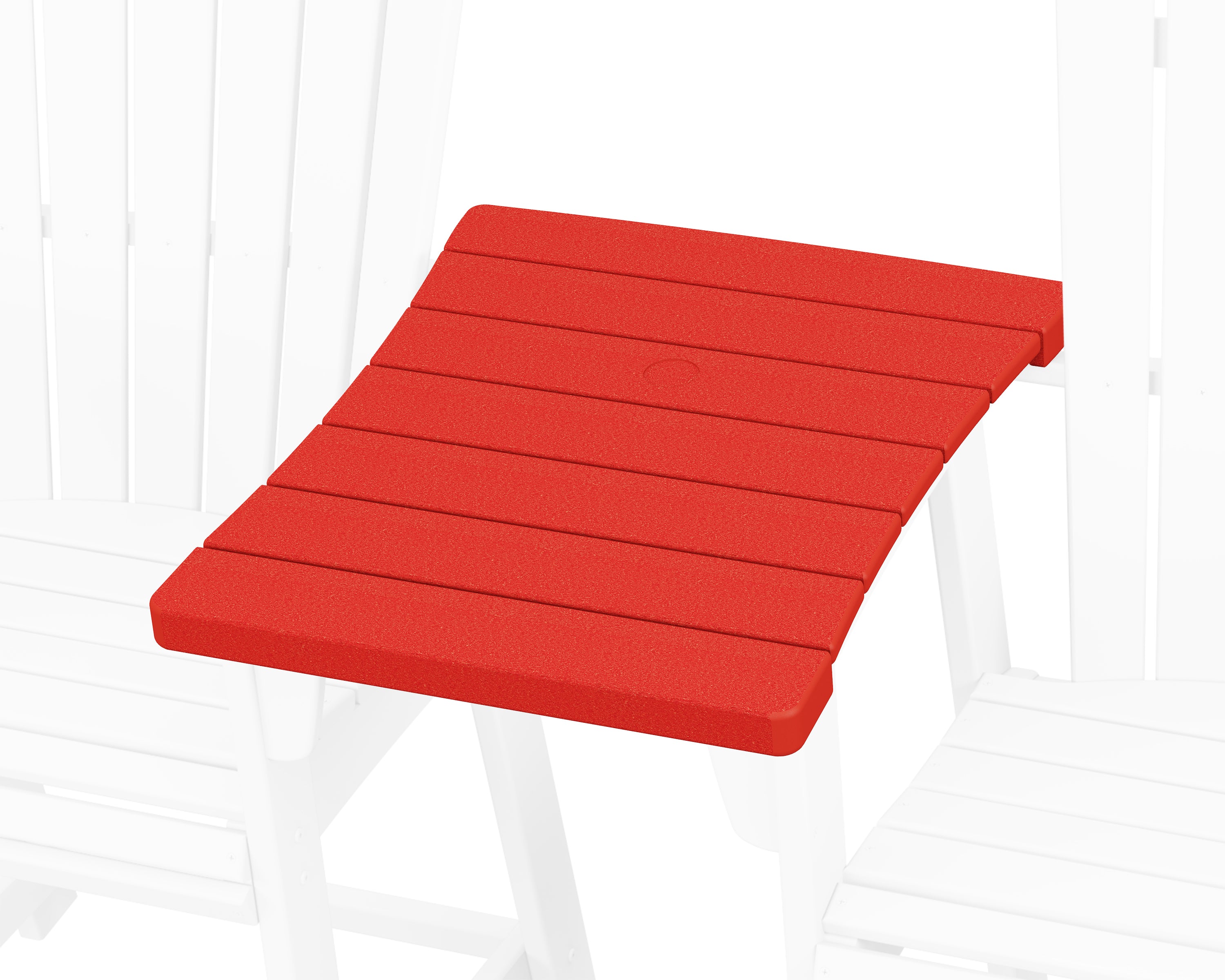 POLYWOOD® 600 Series Straight Adirondack Dining Connecting Table in Sunset Red
