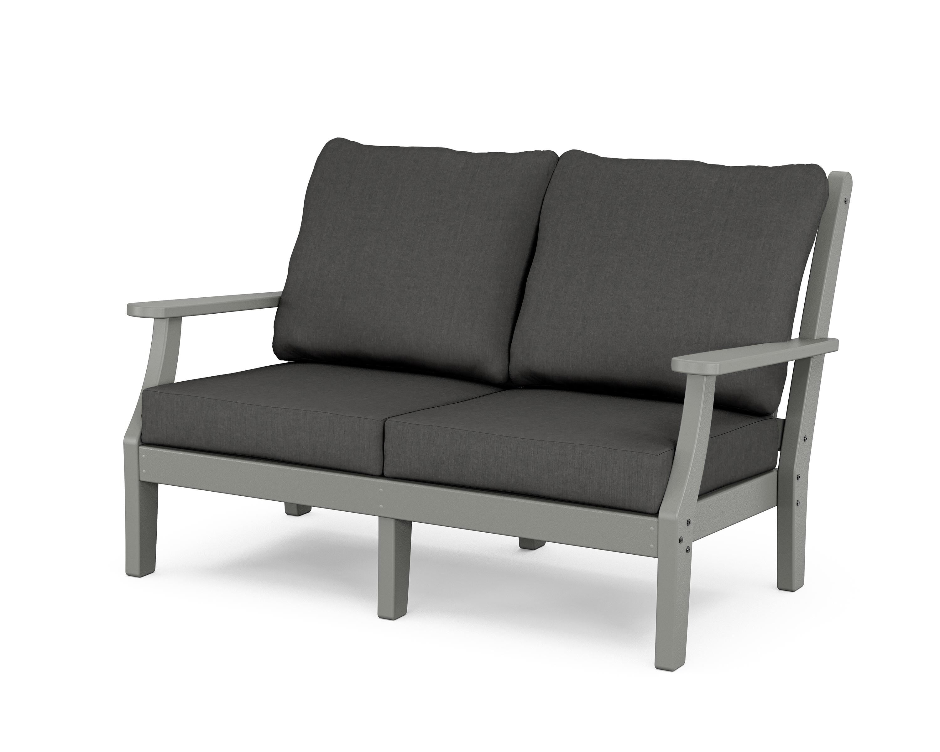 Country Living Wovendale Deep Seating Loveseat in Slate Grey / Spectrum Carbon