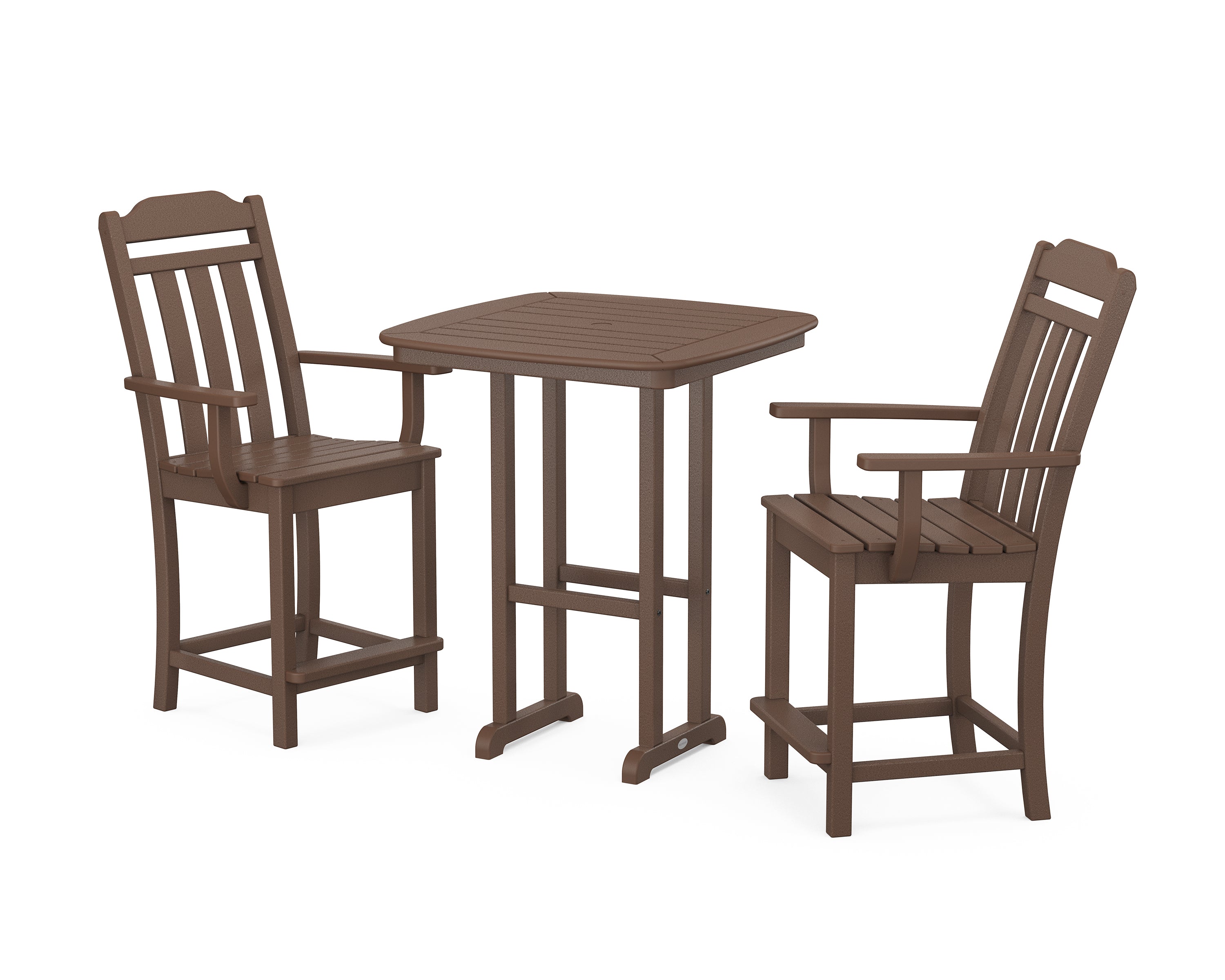 Country Living Cottage 3-Piece Counter Set in Mahogany