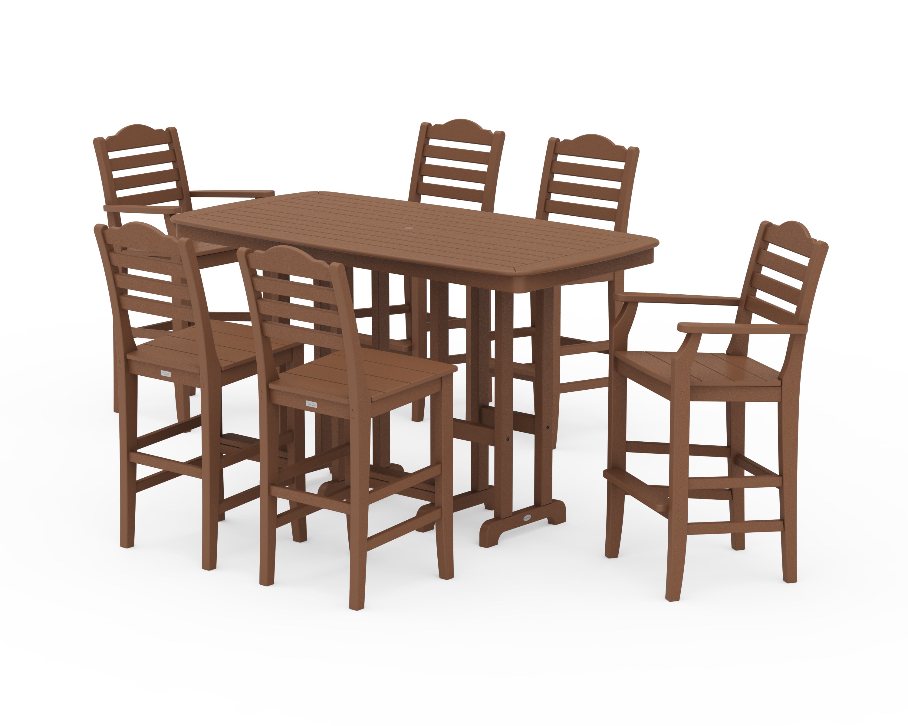 Draper James™ by POLYWOOD® Savannah 7-Piece Bar Set in Teak
