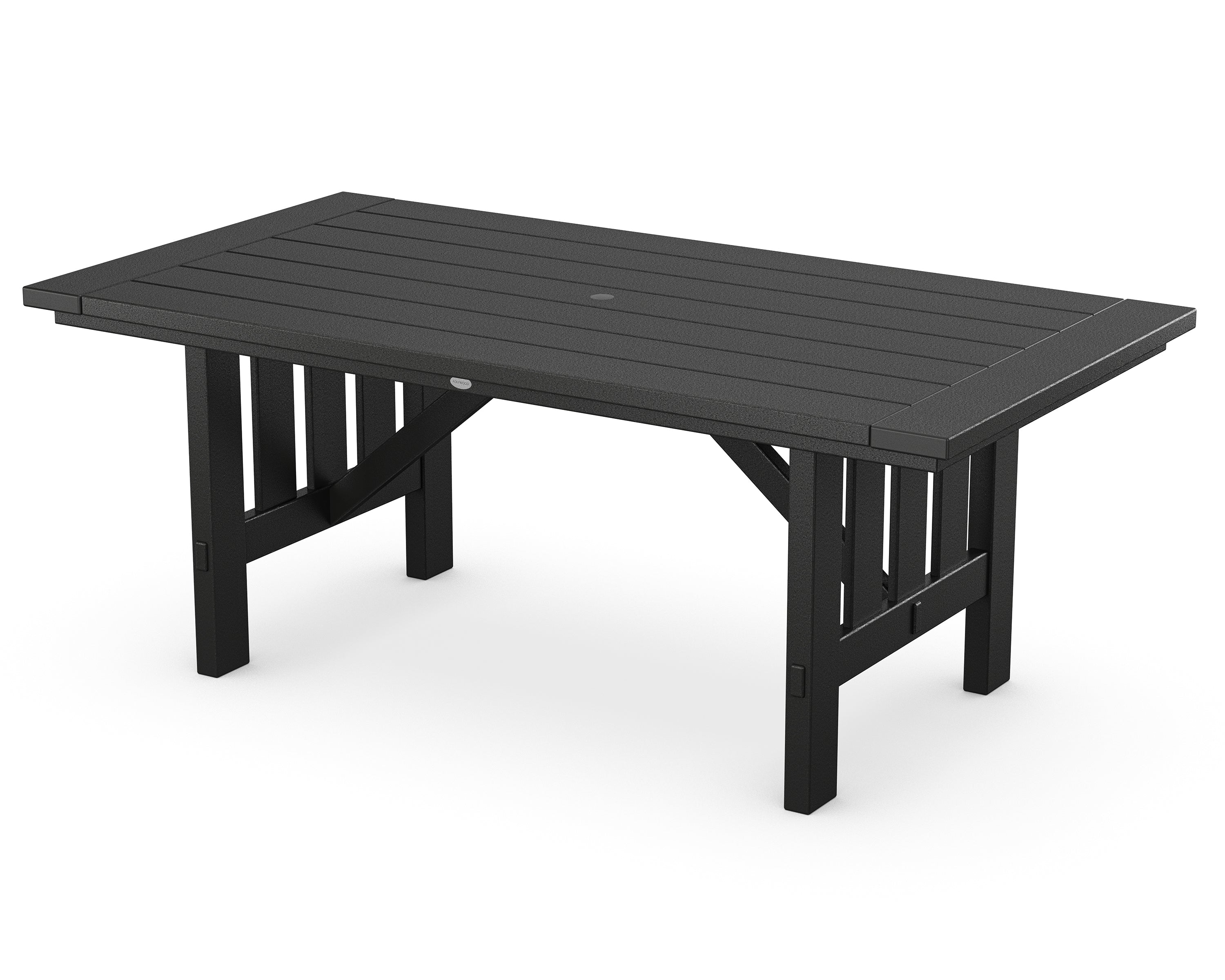POLYWOOD® Mission 39" x 75" Dining Table in Black