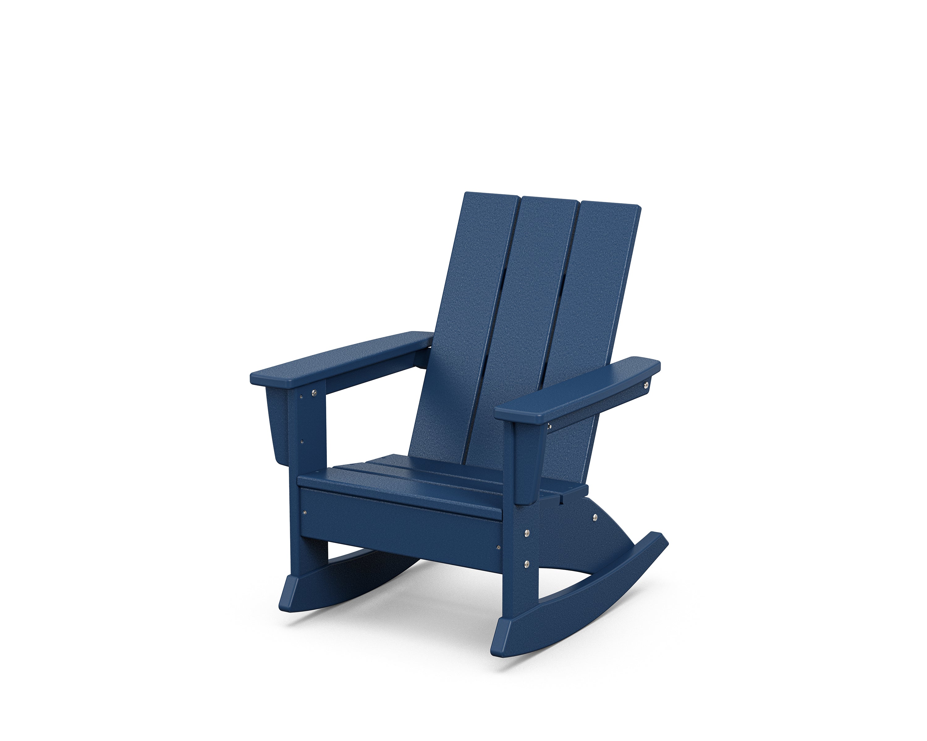 POLYWOOD® Kids Modern Adirondack Rocking Chair in Navy