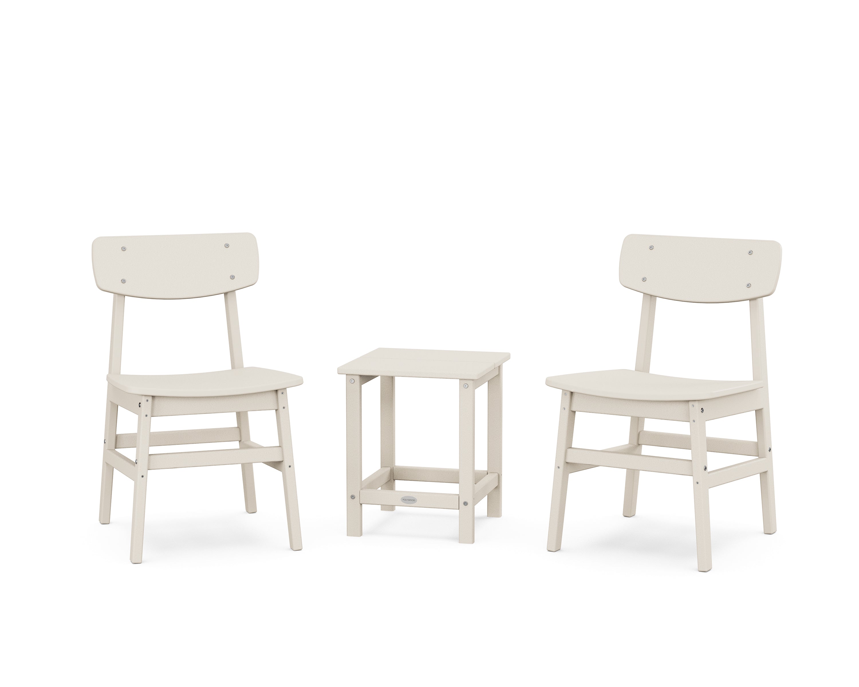 POLYWOOD® Modern Studio Urban Chair 3-Piece Seating Set in Sand
