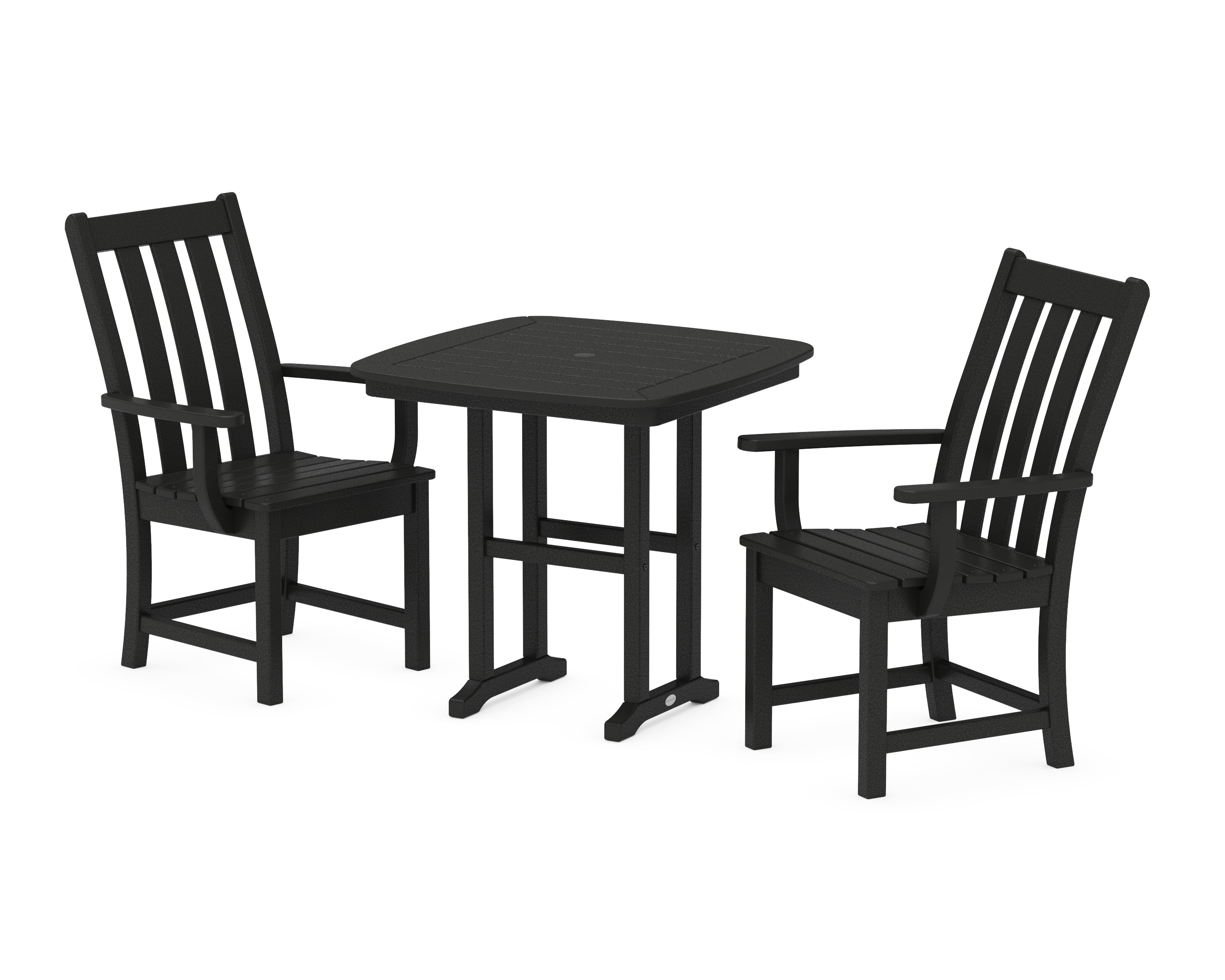 POLYWOOD® Vineyard 3-Piece Dining Set in Black