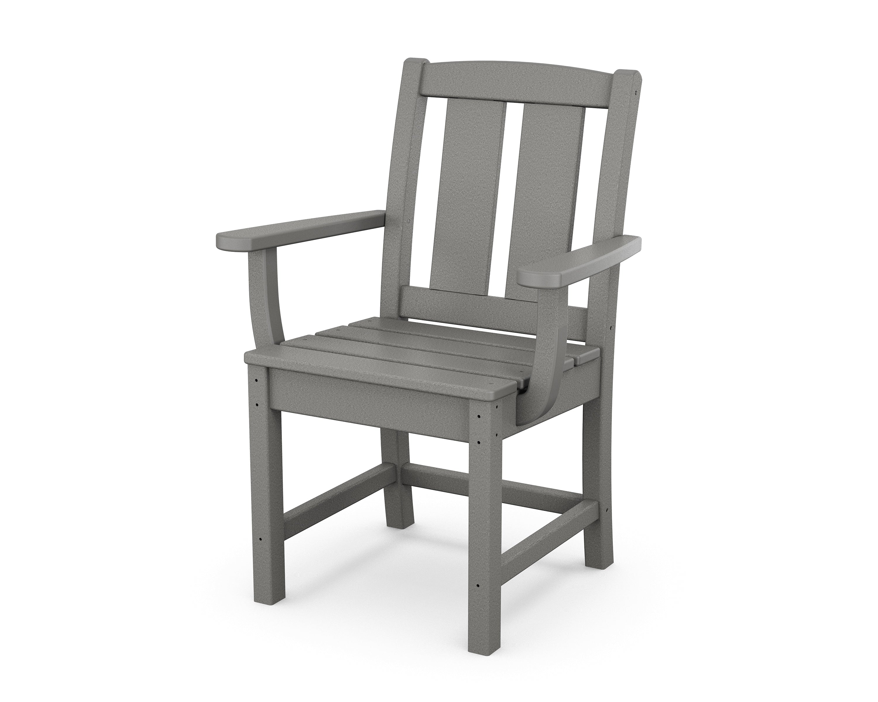 POLYWOOD® Mission Dining Arm Chair in Slate Grey