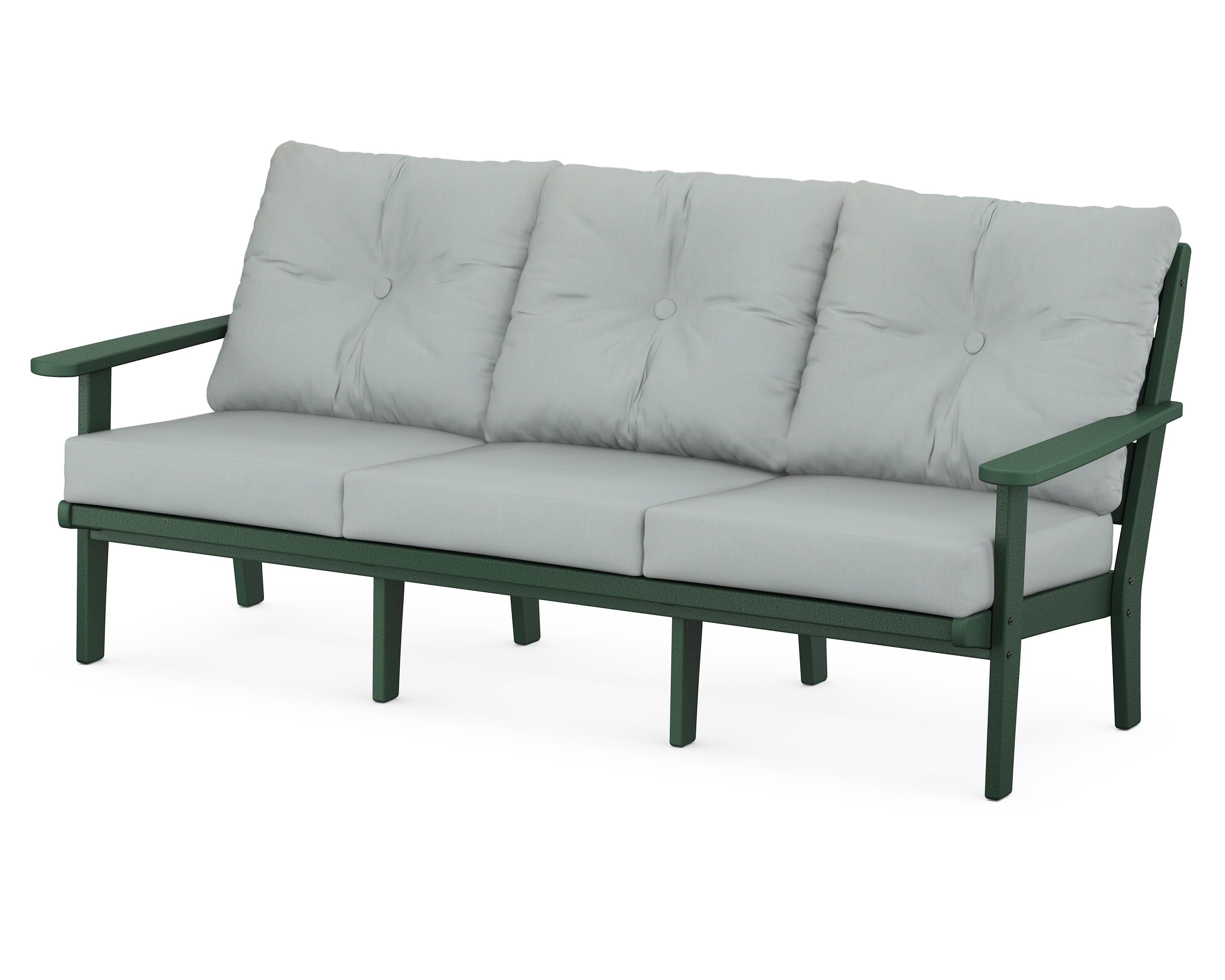 POLYWOOD® Lakeside Deep Seating Sofa in Green / Spa