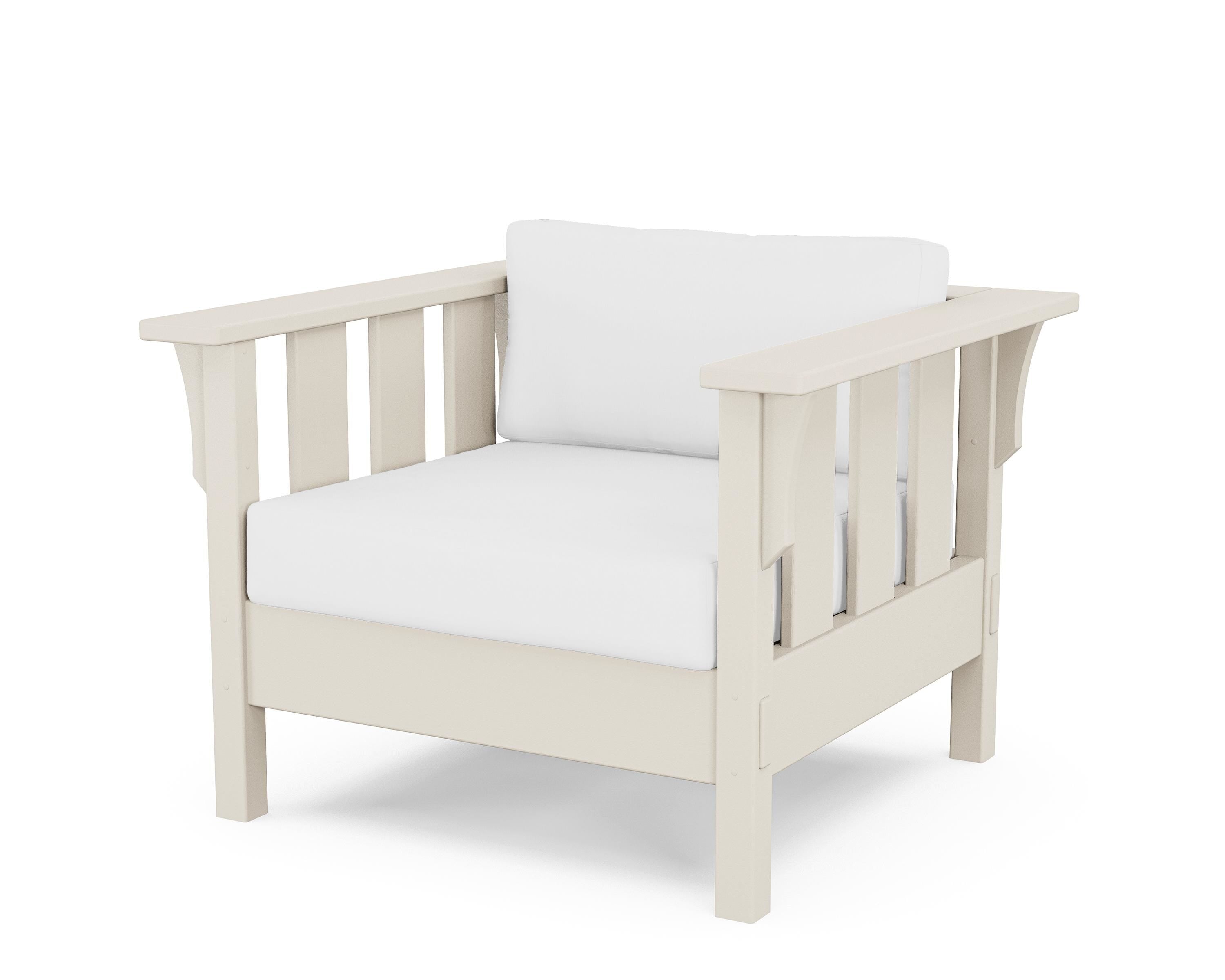 Martha Stewart by POLYWOOD® Acadia Deep Seating Chair in Sand / Natural