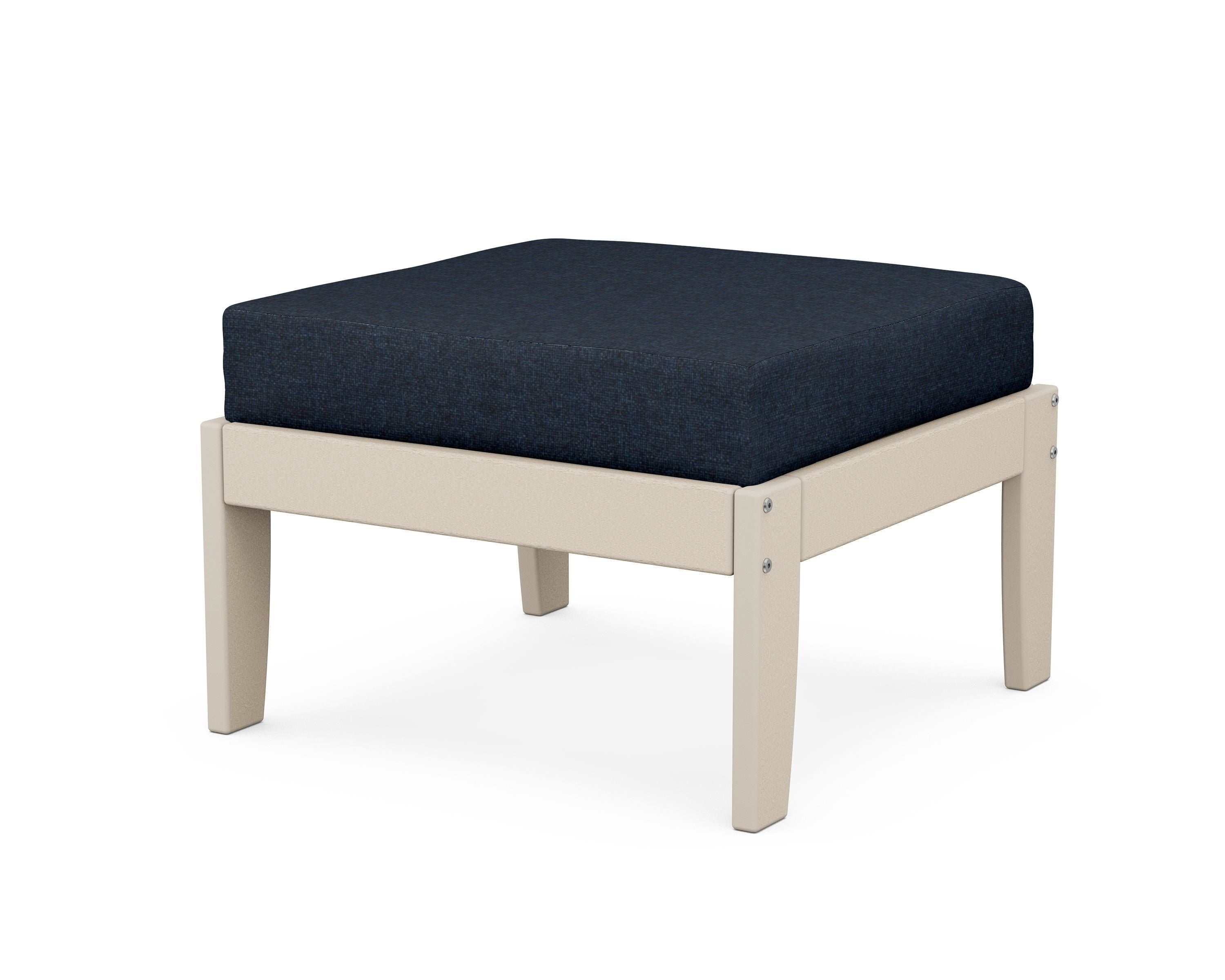 Unbranded Modular Ottoman - Classic in Sand / Marine Indigo