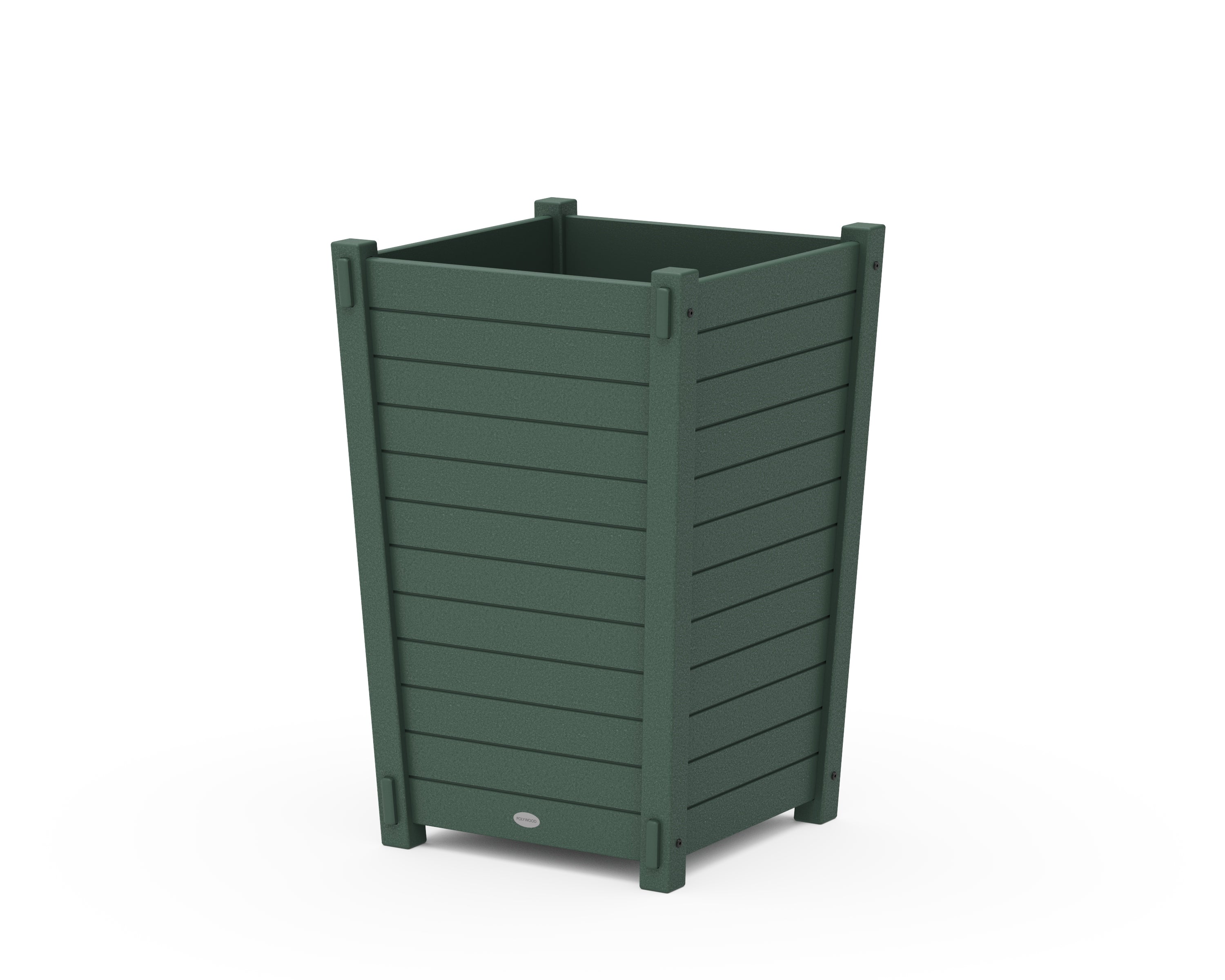 POLYWOOD® Nautical Large Tapered Square Planter Box in Green