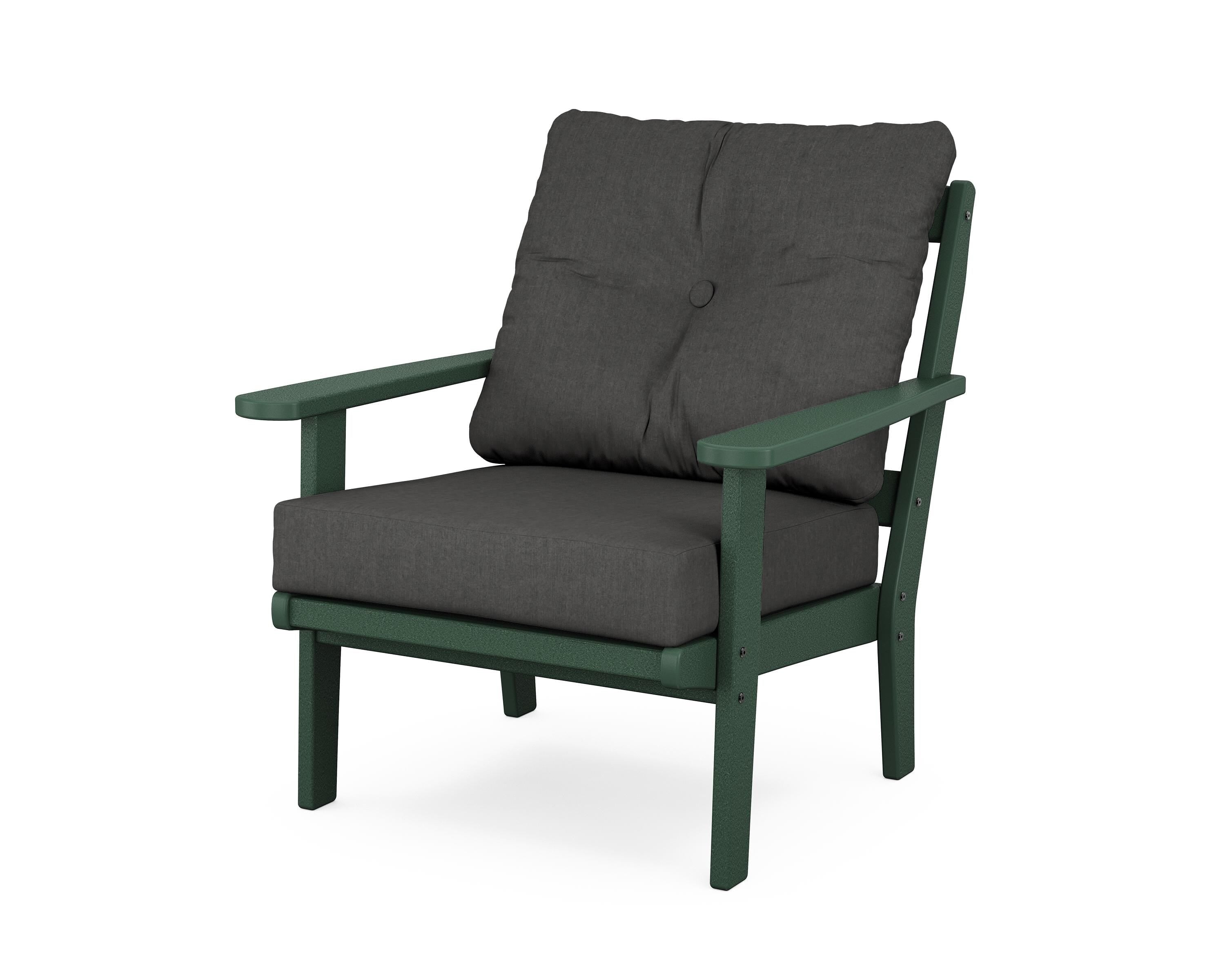 POLYWOOD® Mission Deep Seating Chair in Green / Spectrum Carbon