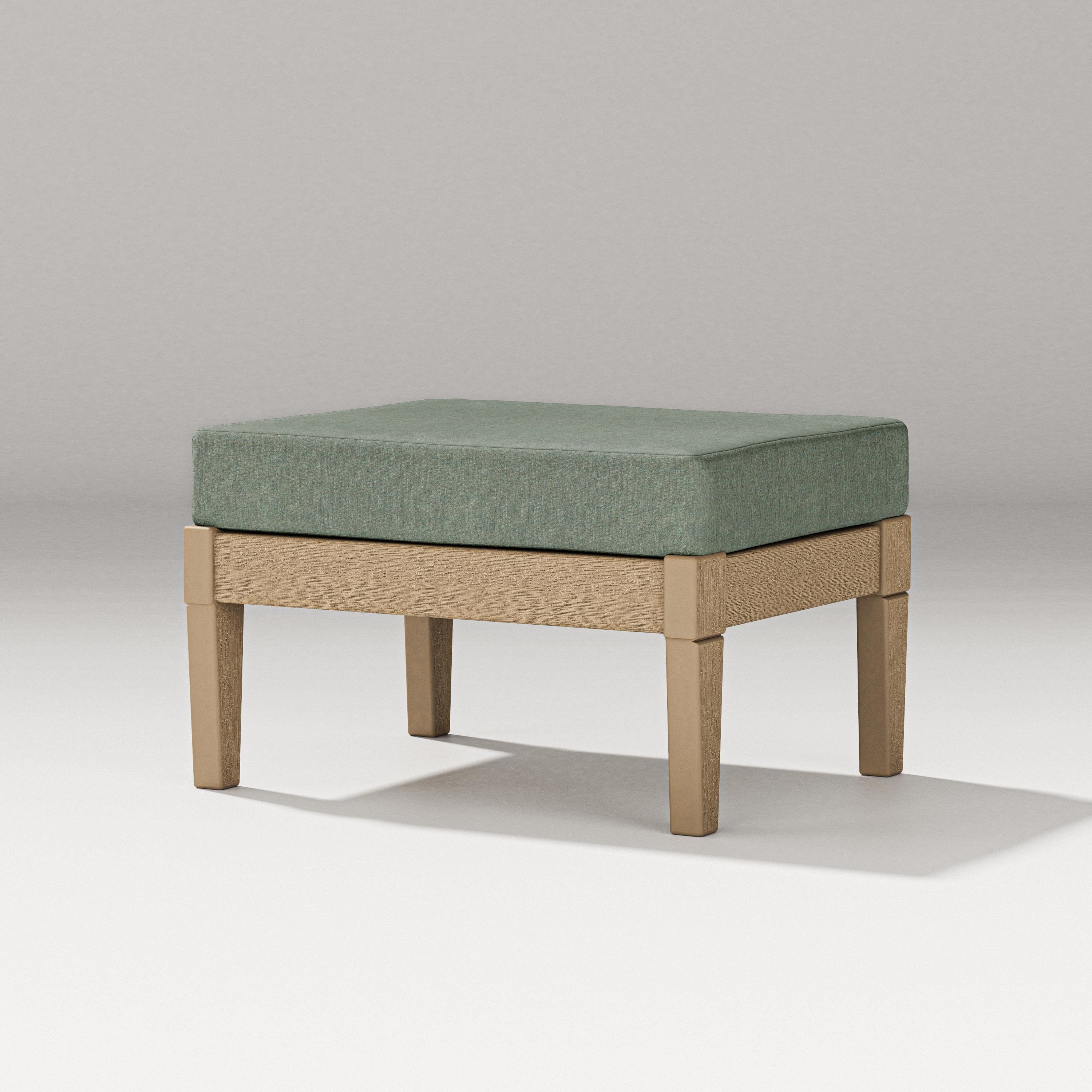PW Designer Series Estate Lounge Ottoman in Vintage Sahara / Cast Sage