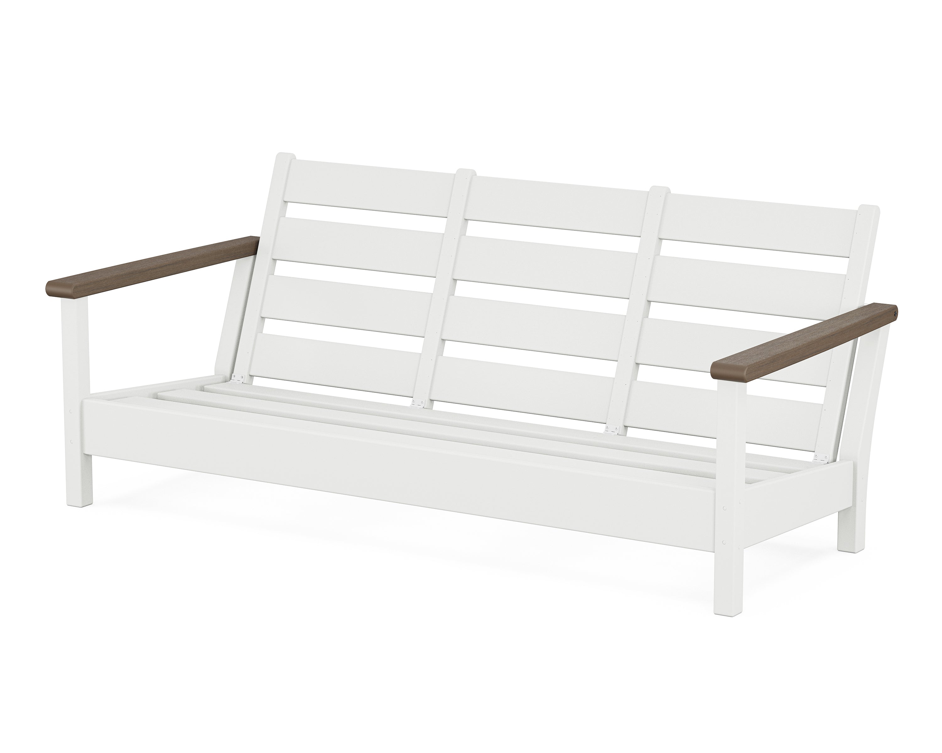POLYWOOD® Harbour Sofa Frame in White / Kona