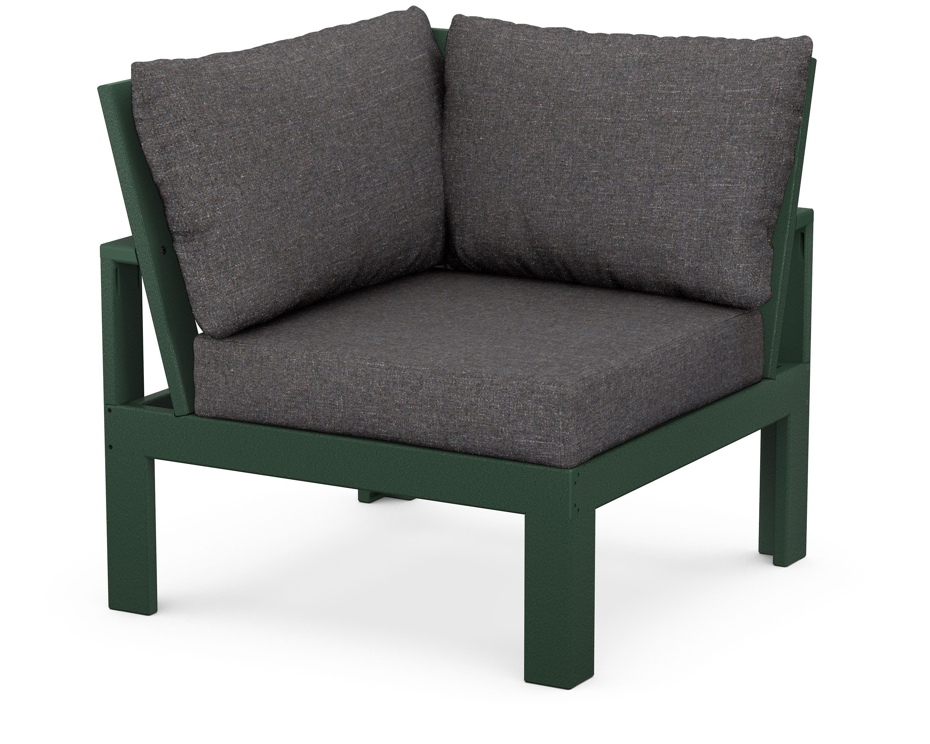 Unbranded Modular Corner Chair in Green / Ash Charcoal