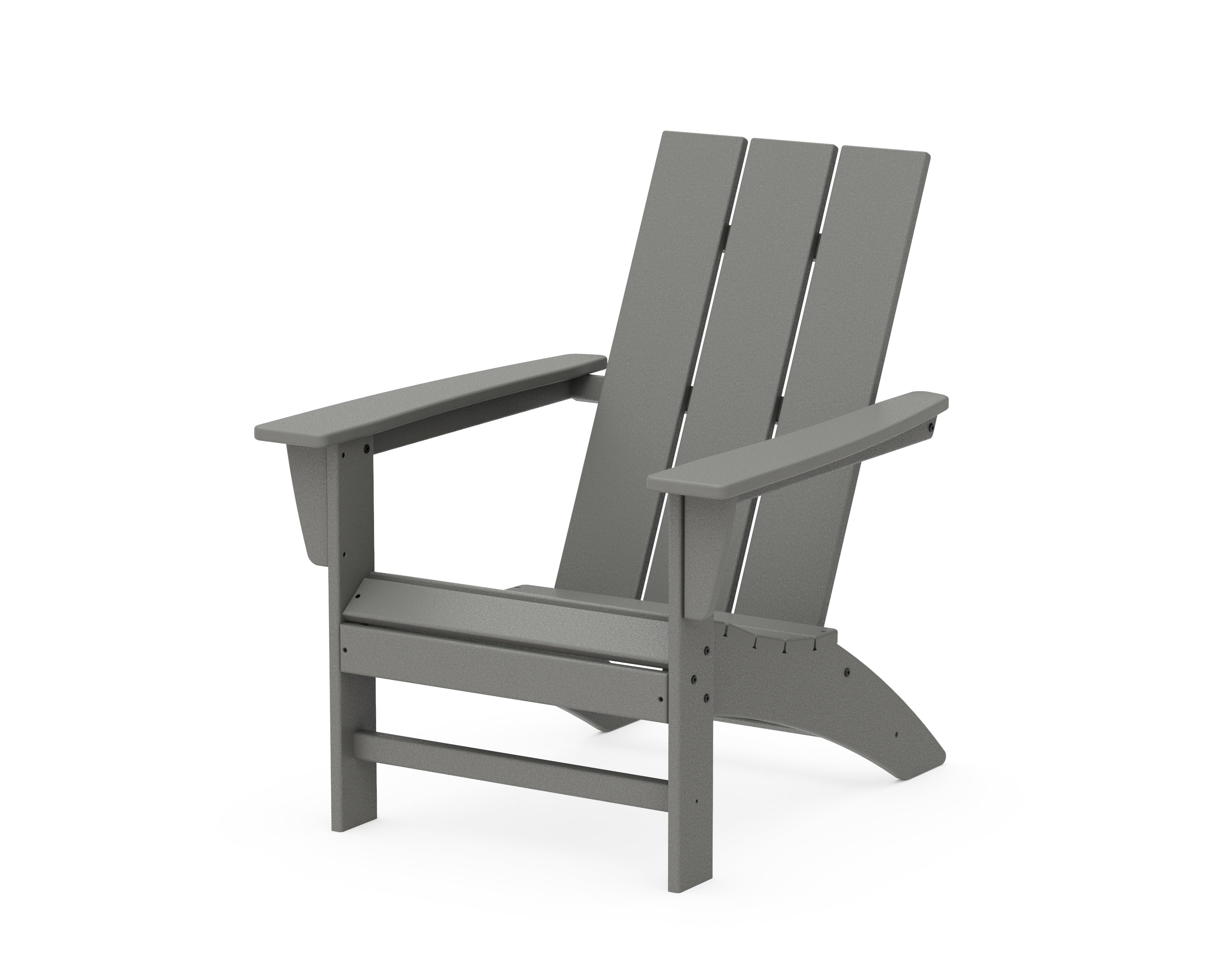 POLYWOOD® Modern Adirondack Chair in Slate Grey