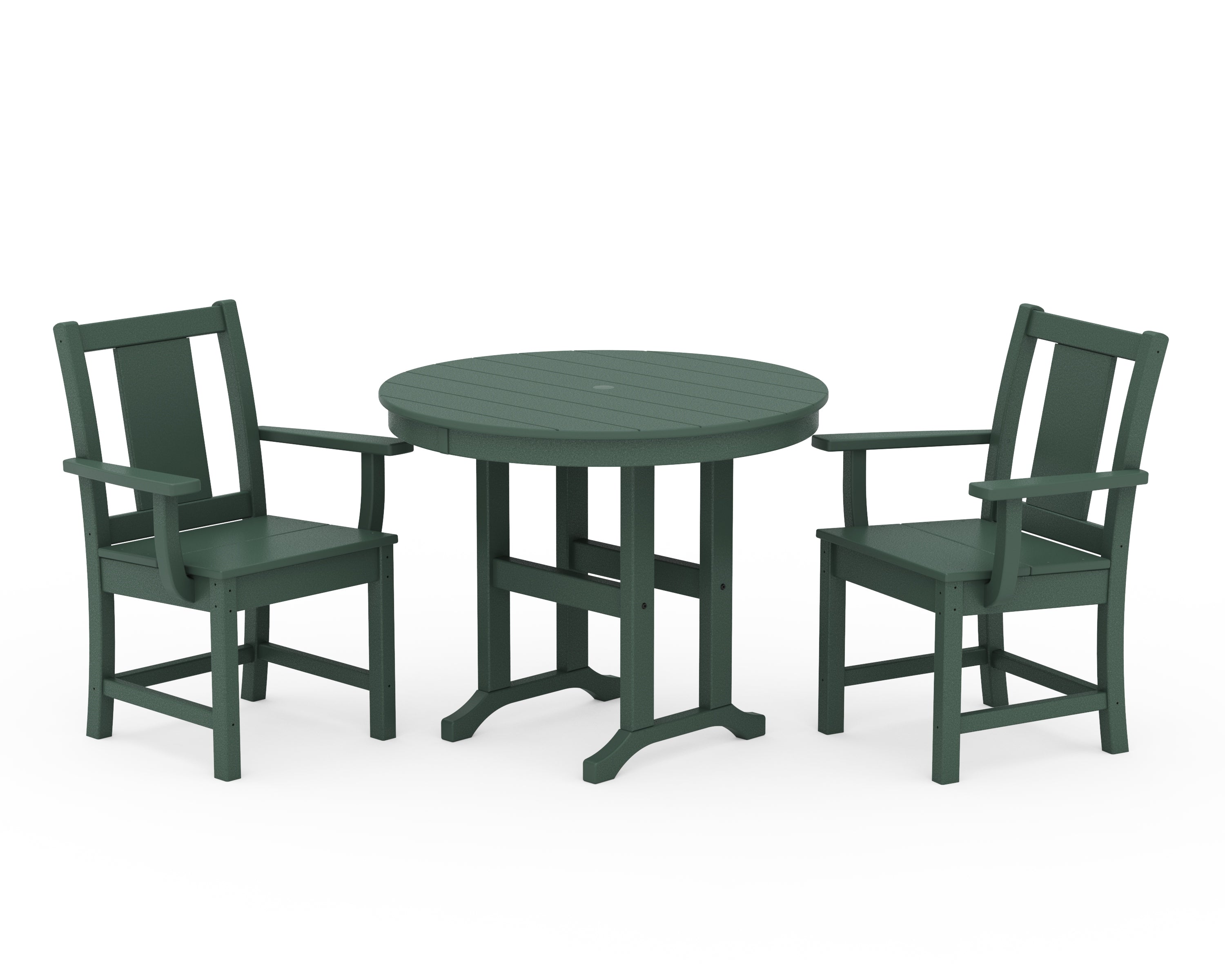POLYWOOD® Prairie 3-Piece Farmhouse Dining Set in Green
