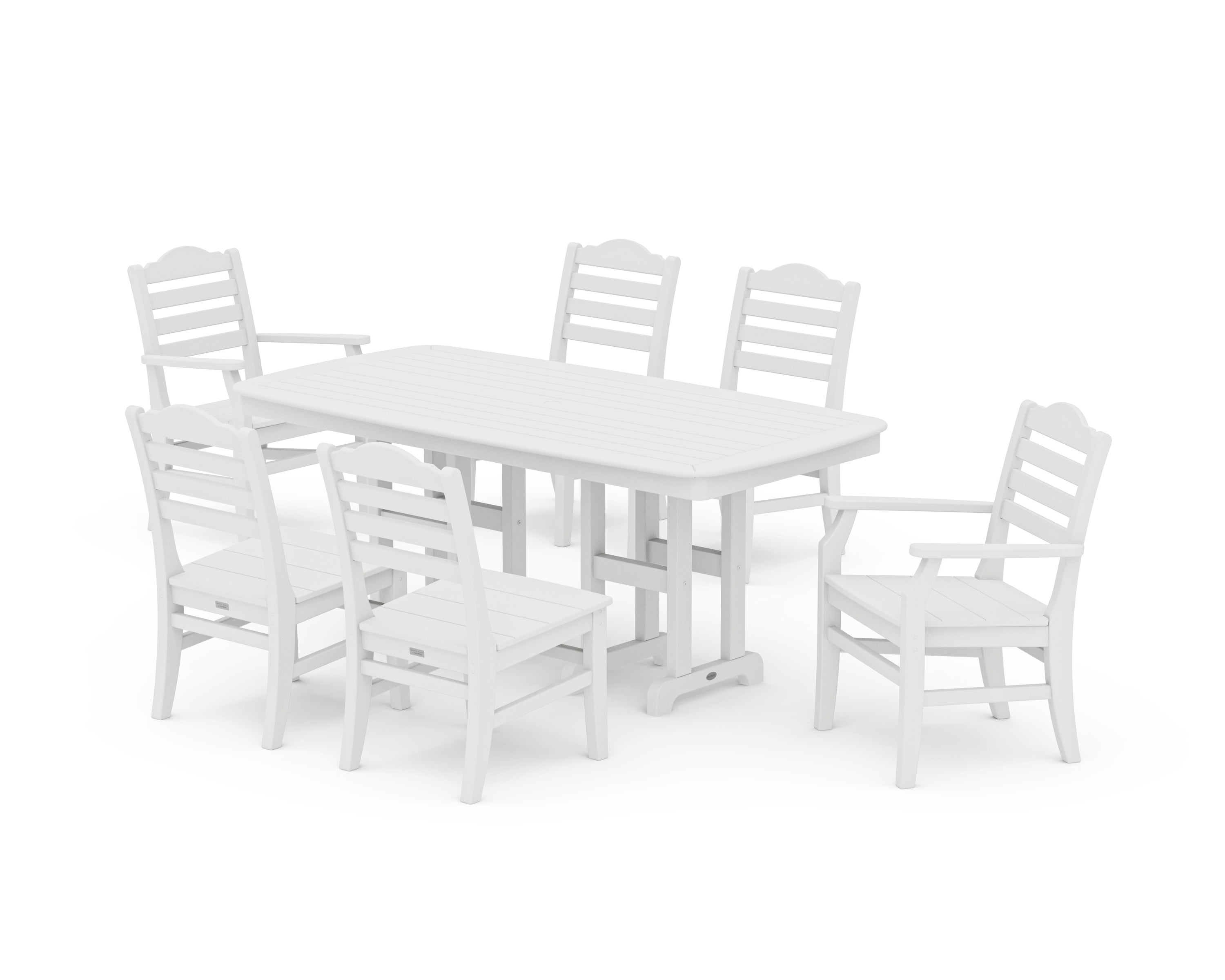 POLYWOOD® Savannah 7-Piece Dining Set in White