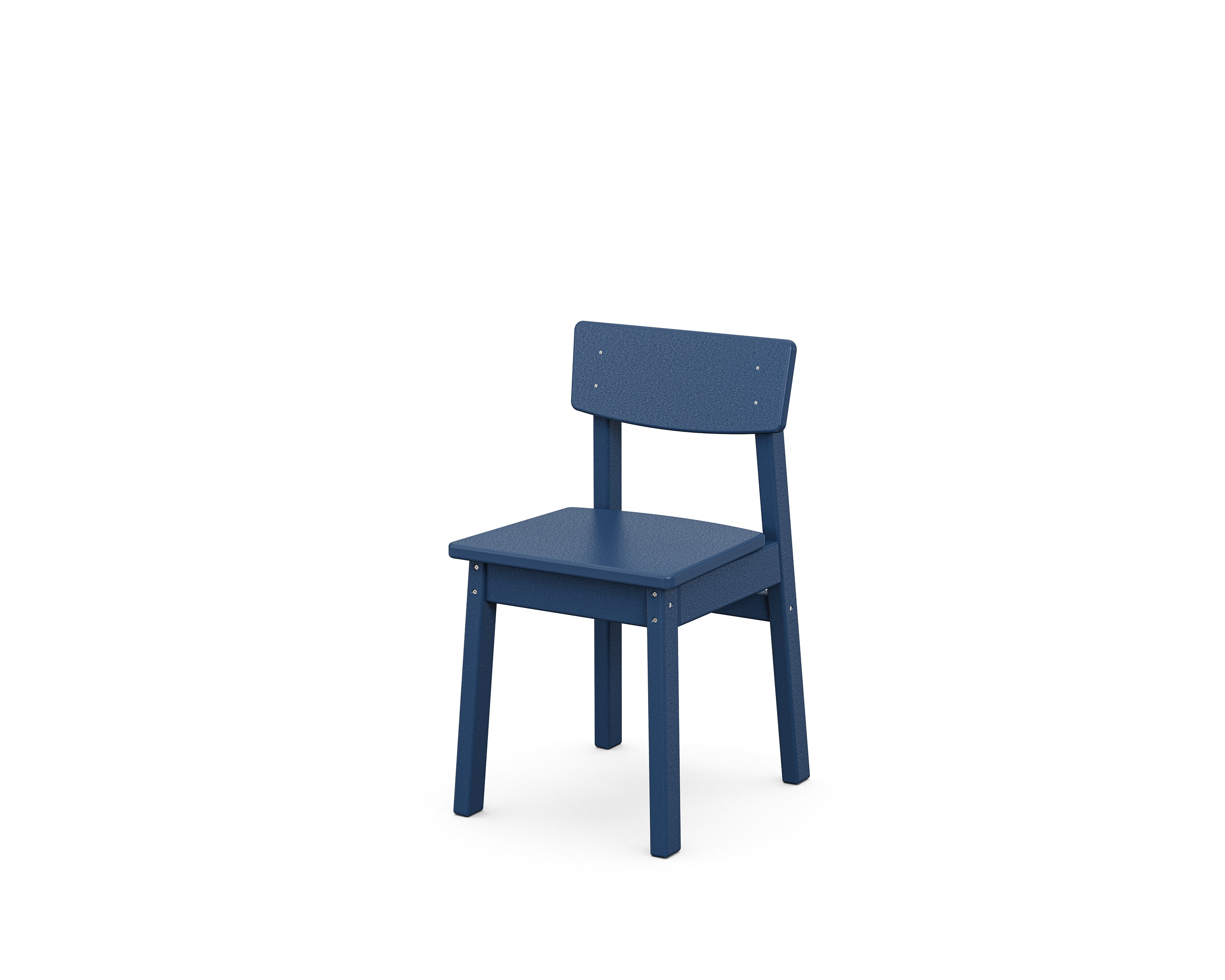 POLYWOOD® Kids Modern Studio Dining Chair in Navy