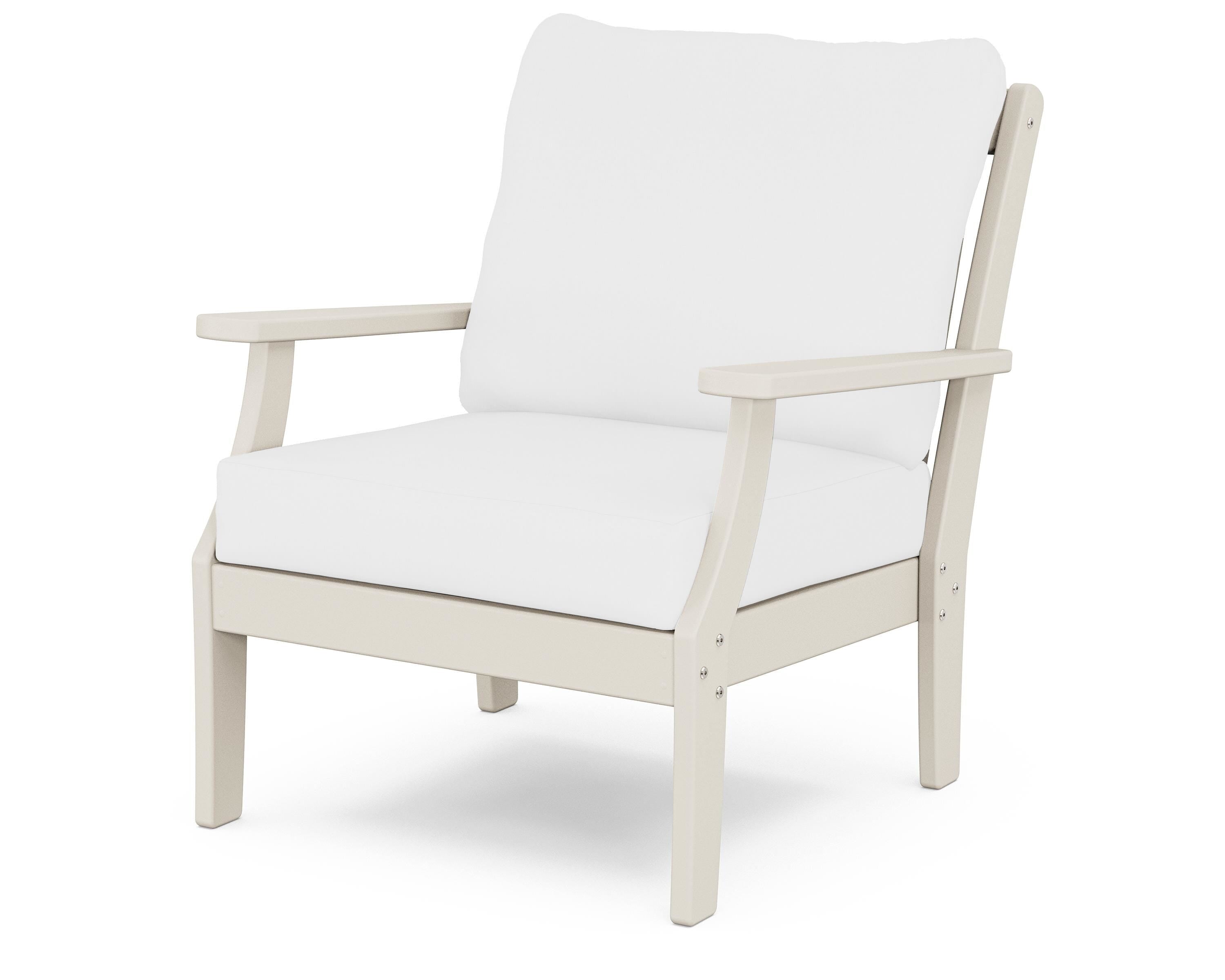 POLYWOOD® Braxton Deep Seating Chair in Sand / Natural