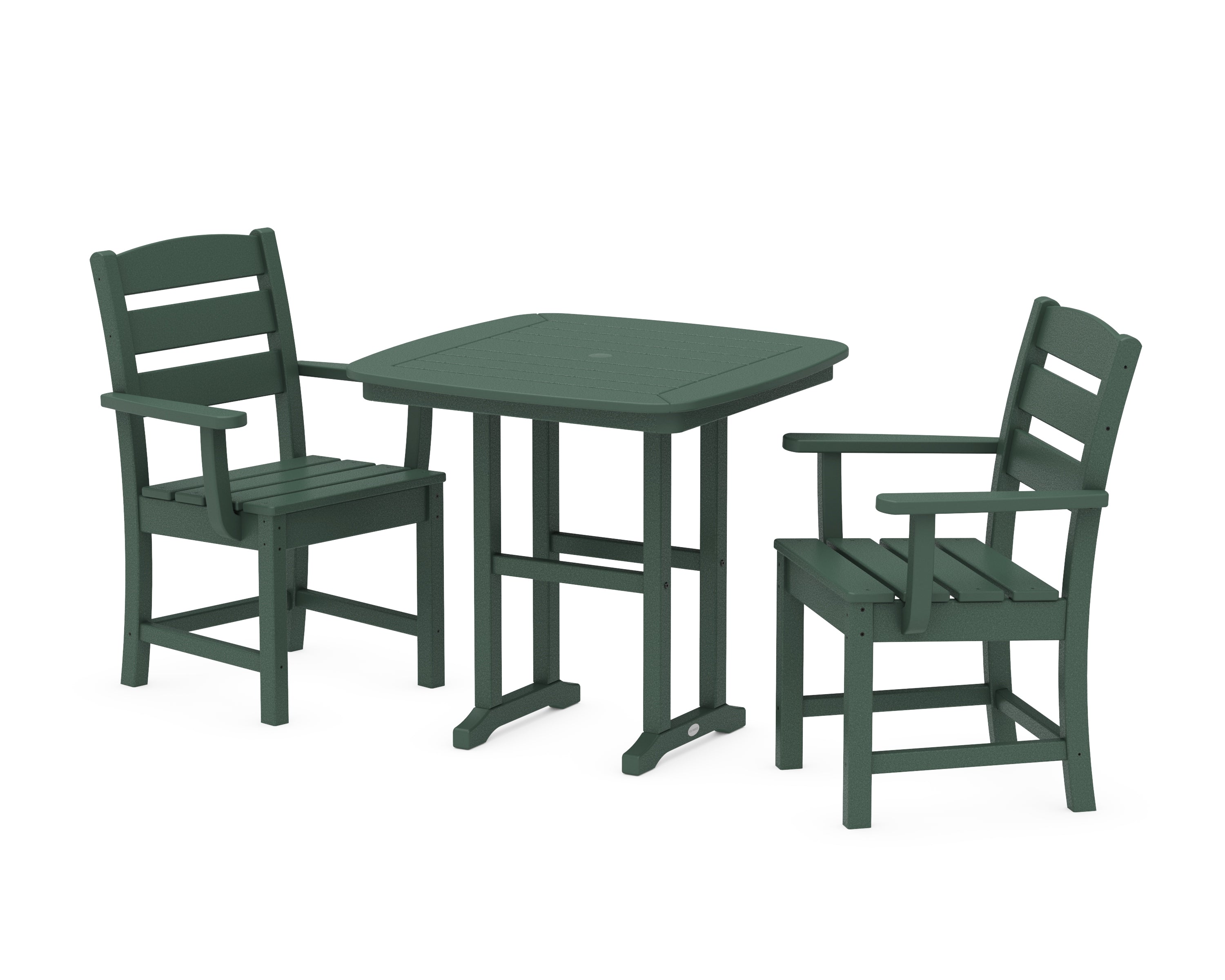 POLYWOOD® Lakeside 3-Piece Dining Set in Green