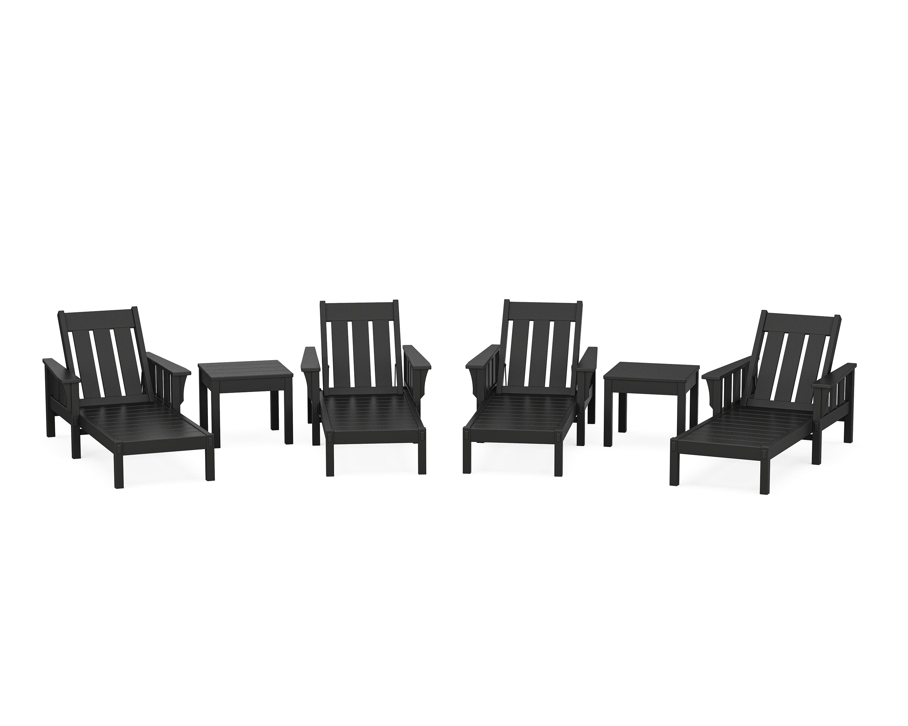 Martha Stewart by POLYWOOD® Acadia 6-Piece Chaise Set in Black