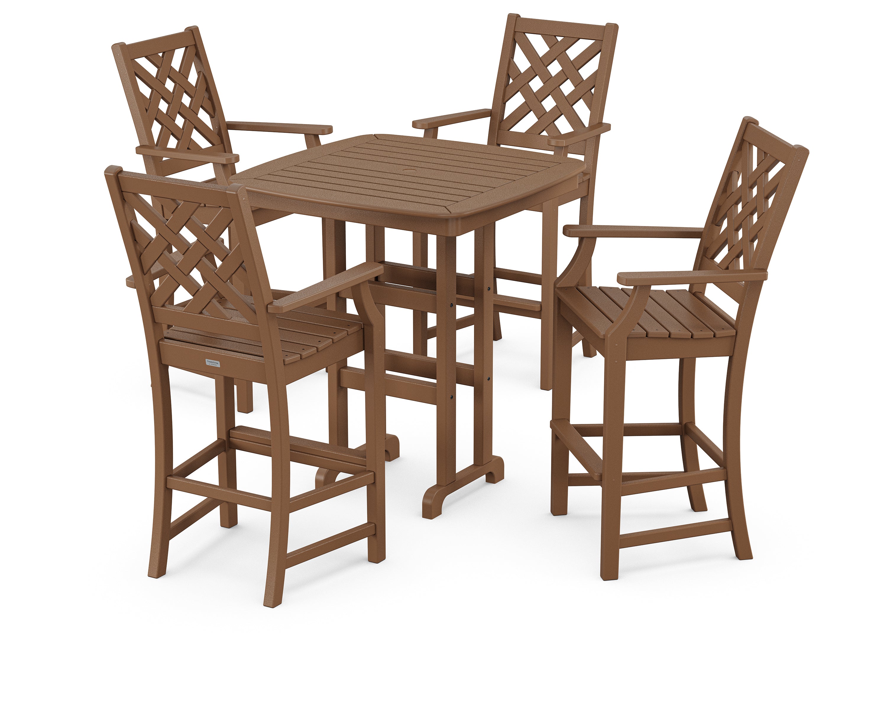 Country Living Wovendale 5-Piece Bar Set in Teak
