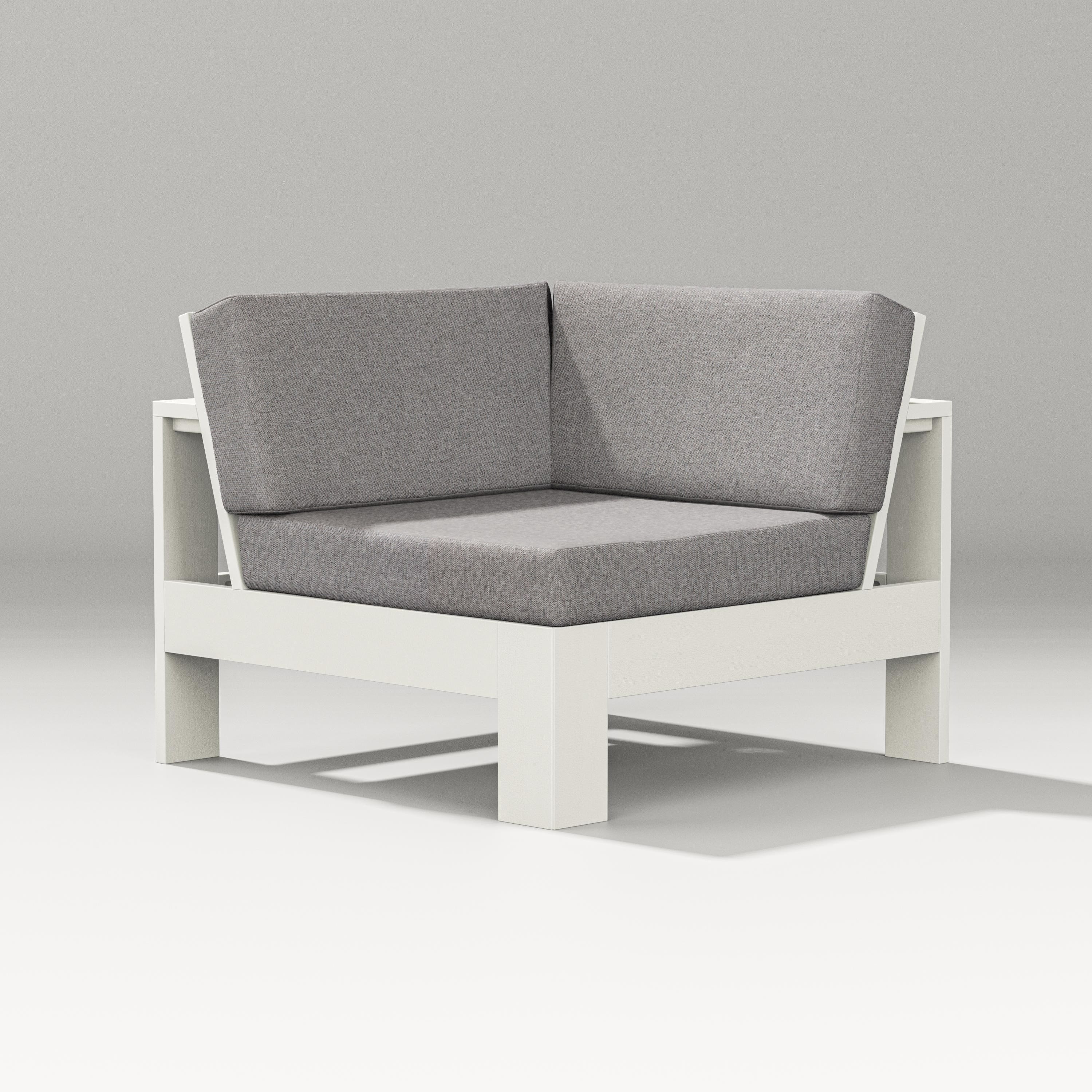 PW Designer Series Latitude Modular Corner Chair in Vintage White / Grey Mist