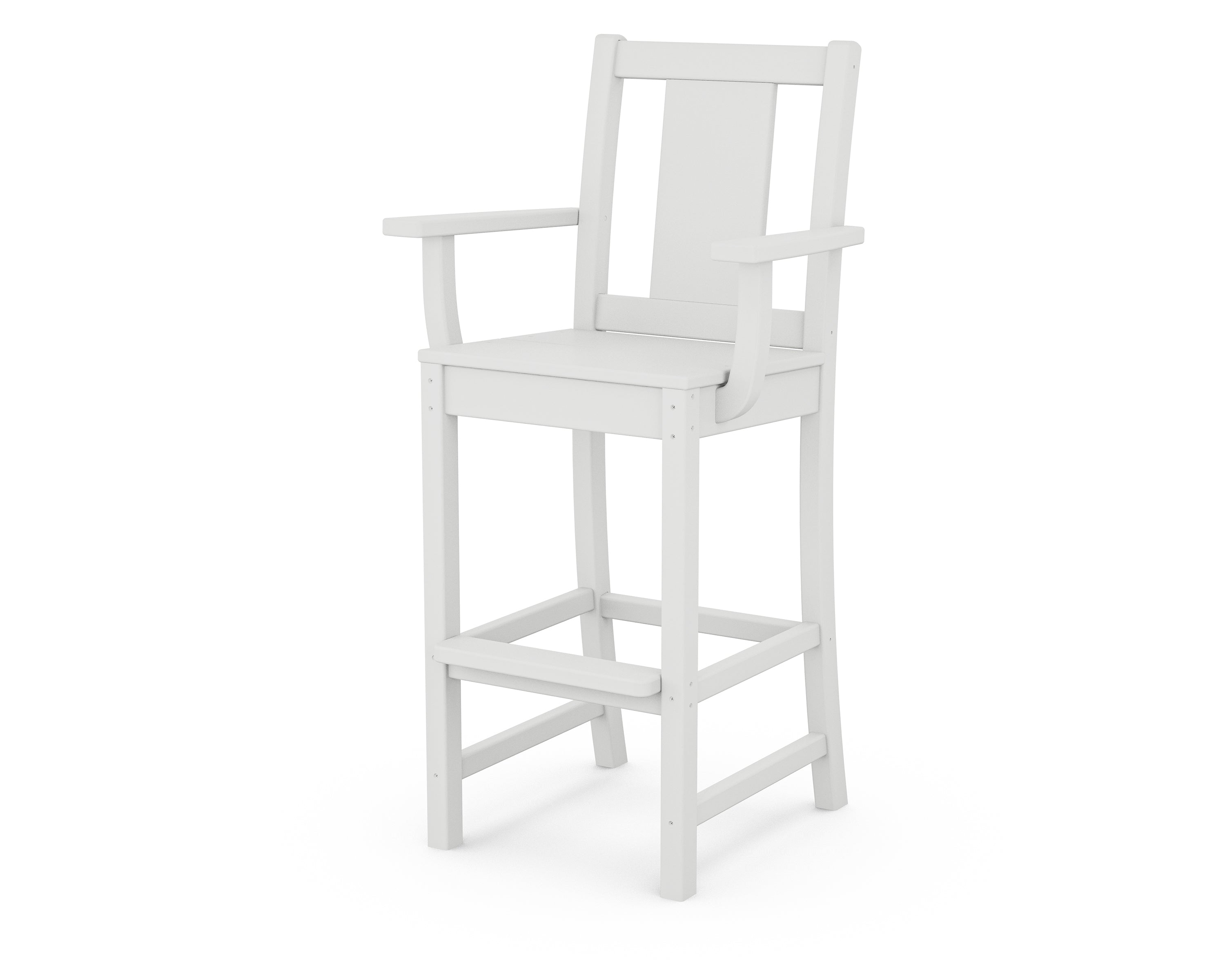 POLYWOOD® Prairie Bar Arm Chair in White