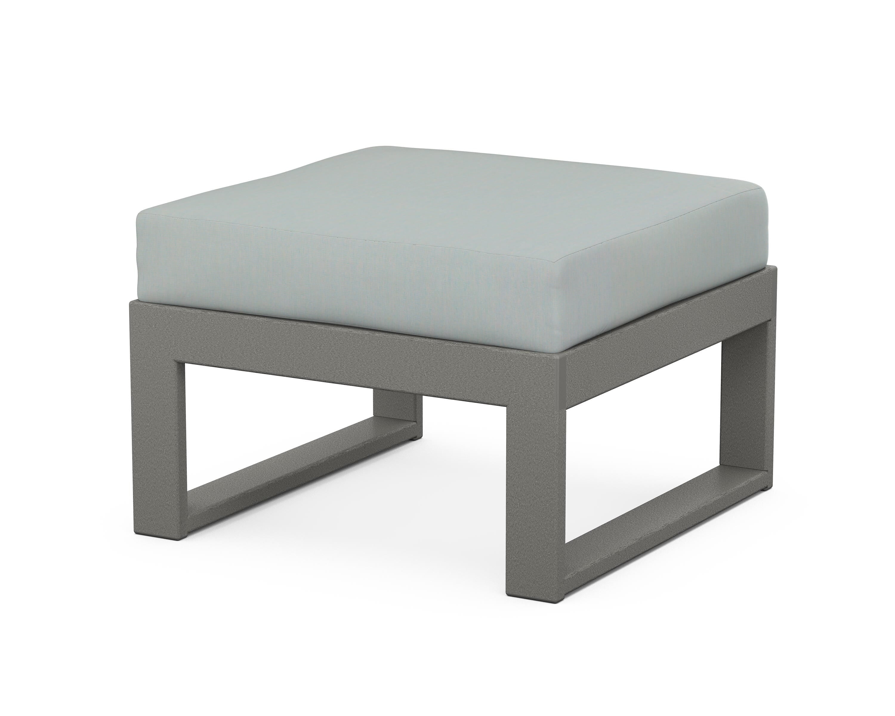Unbranded Modular Ottoman - Modern in Slate Grey / Spa