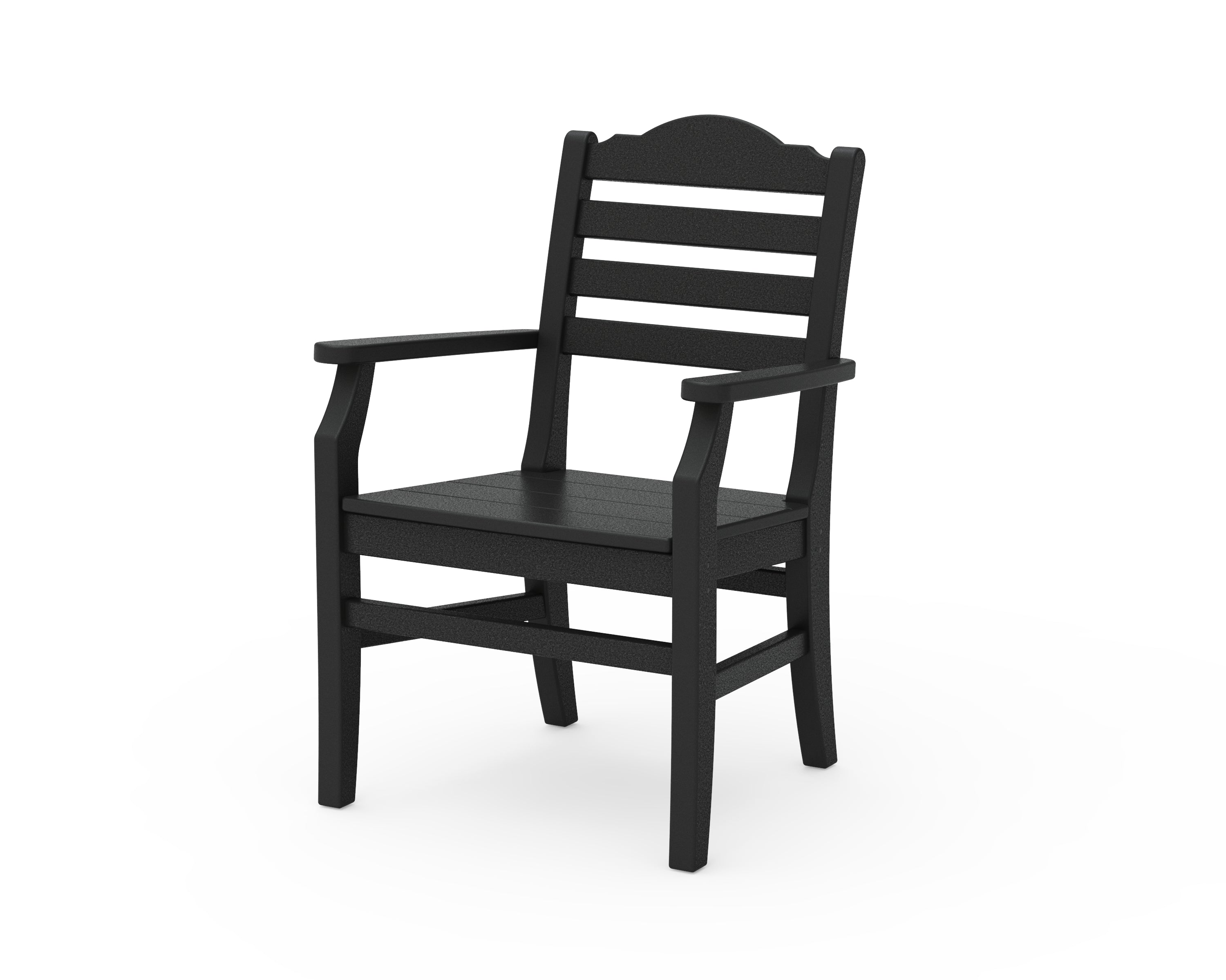 POLYWOOD® Savannah Dining Arm Chair in Black