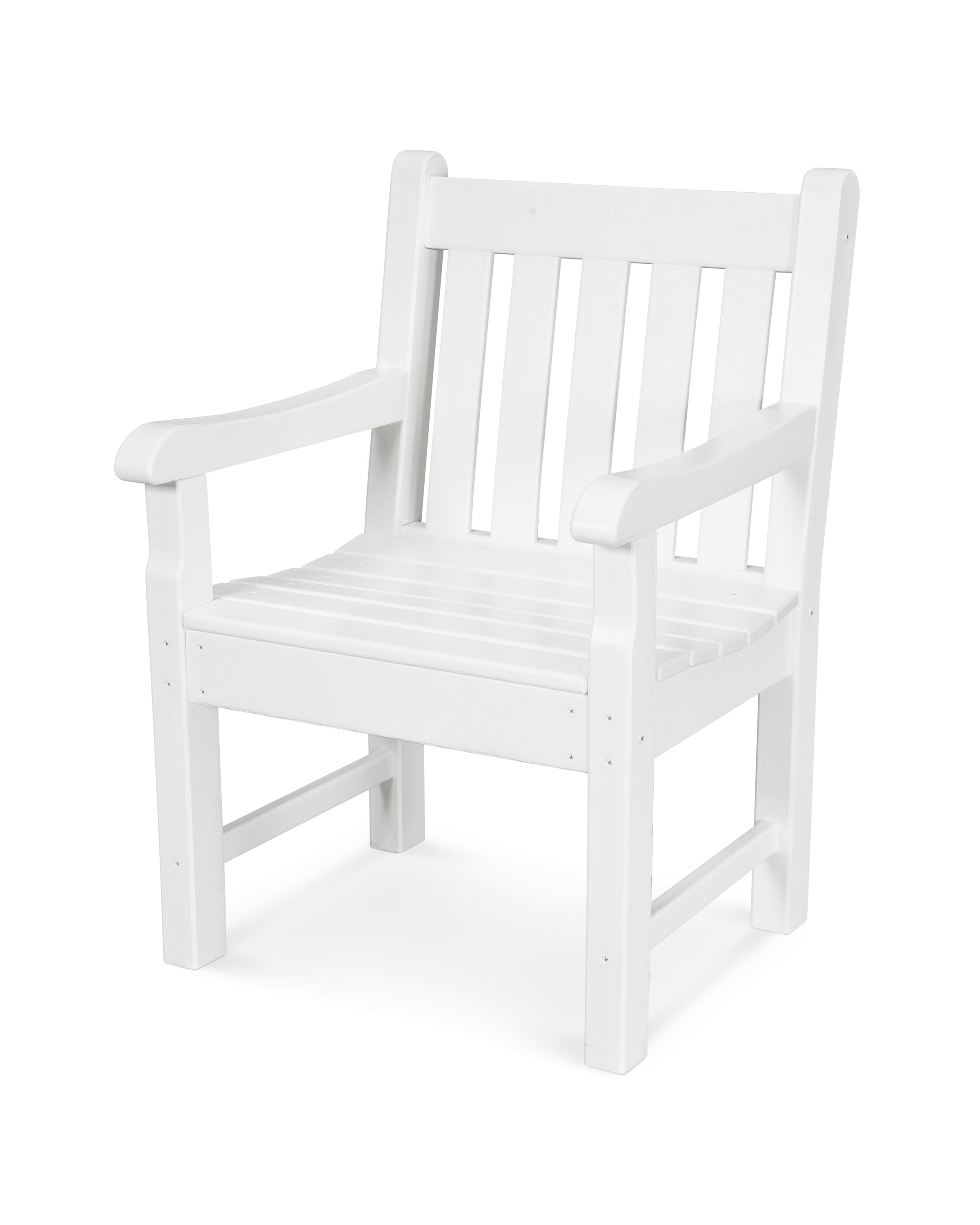 POLYWOOD® Rockford Garden Arm Chair in White