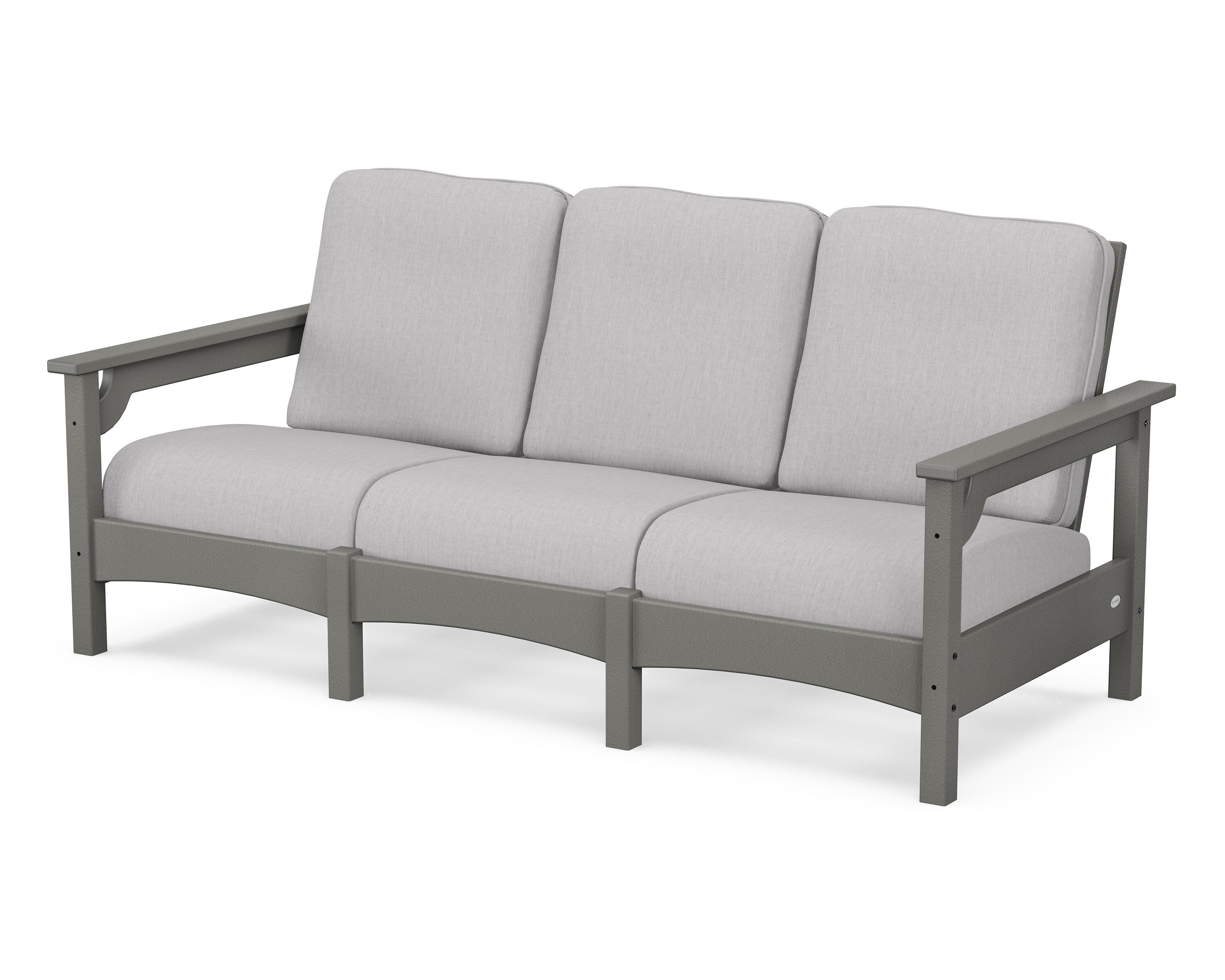 POLYWOOD® Club Sofa in Slate Grey / Granite