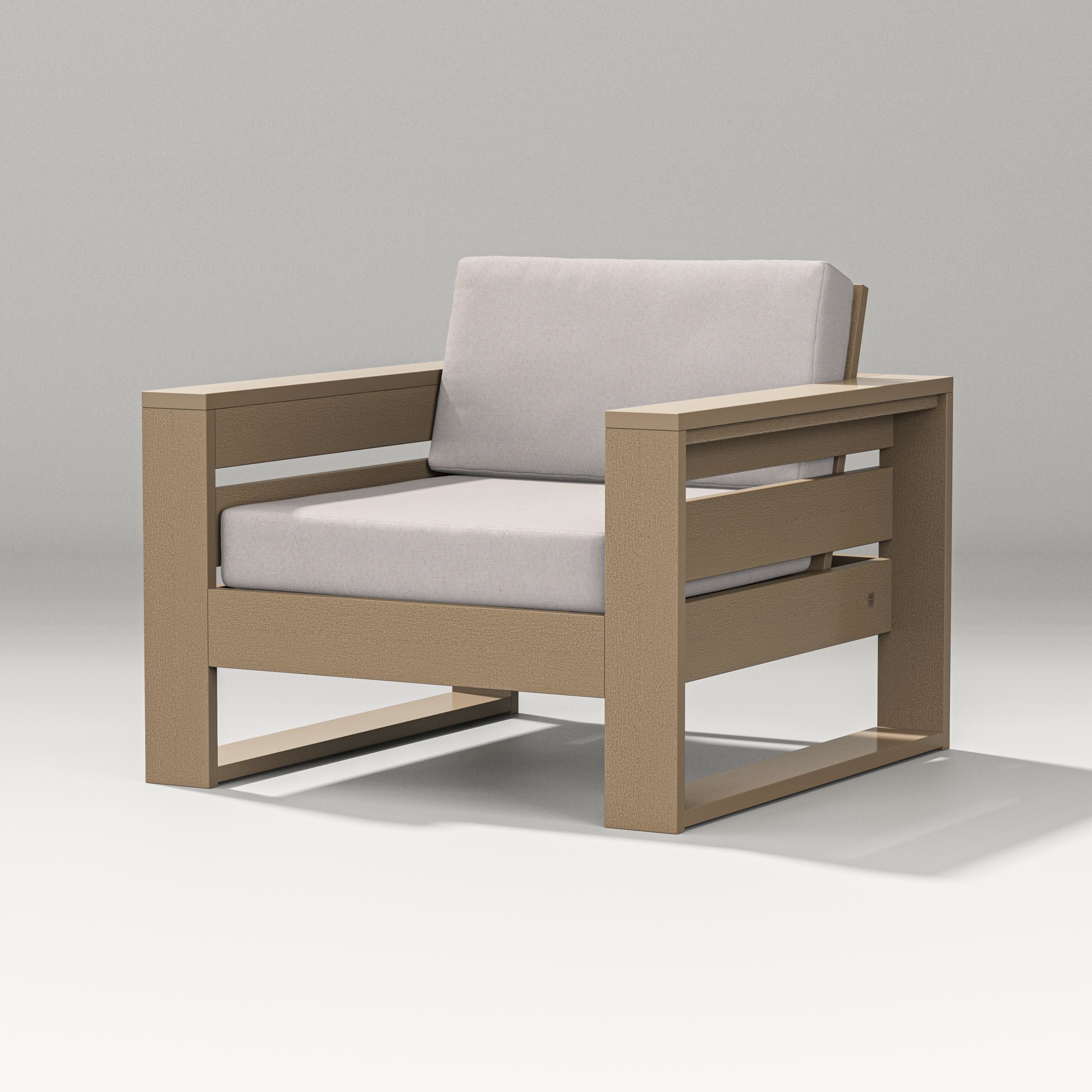 PW Designer Series Latitude Lounge Chair in Vintage Sahara / Dune Burlap