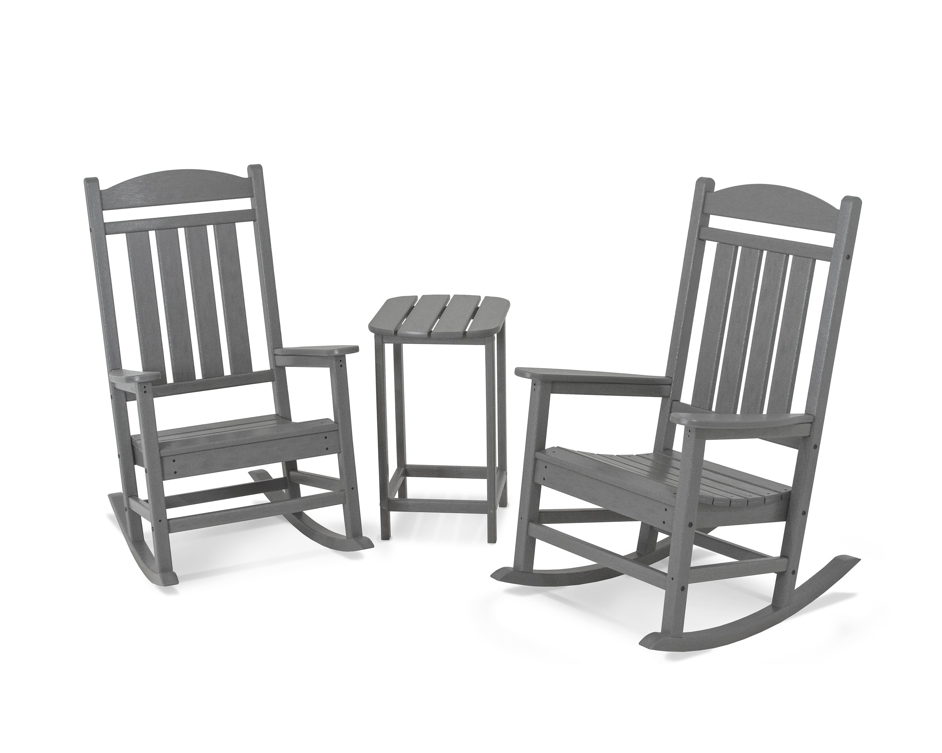 POLYWOOD® Presidential Rocker 3-Piece Set in Slate Grey