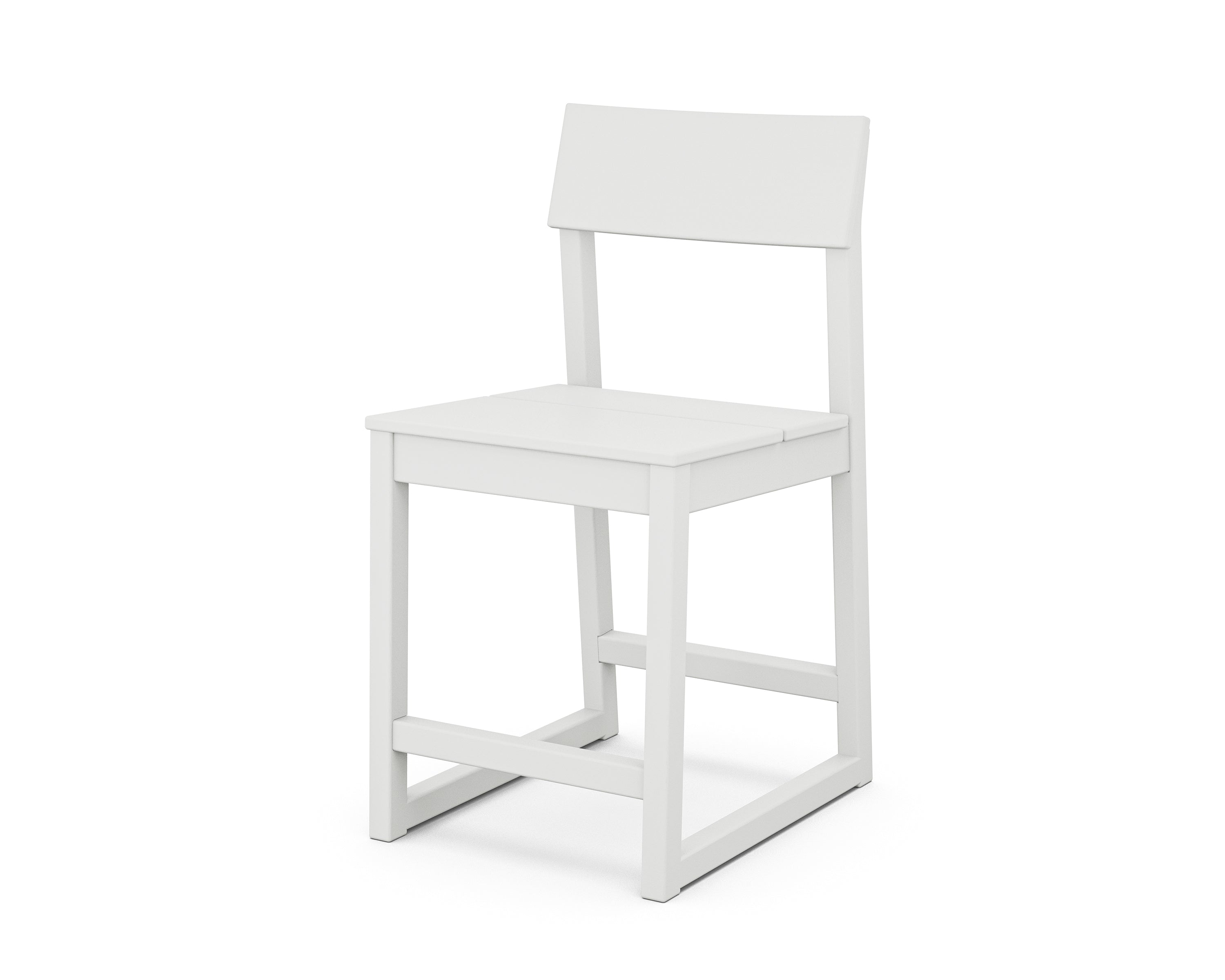 POLYWOOD® EDGE Counter Side Chair in White