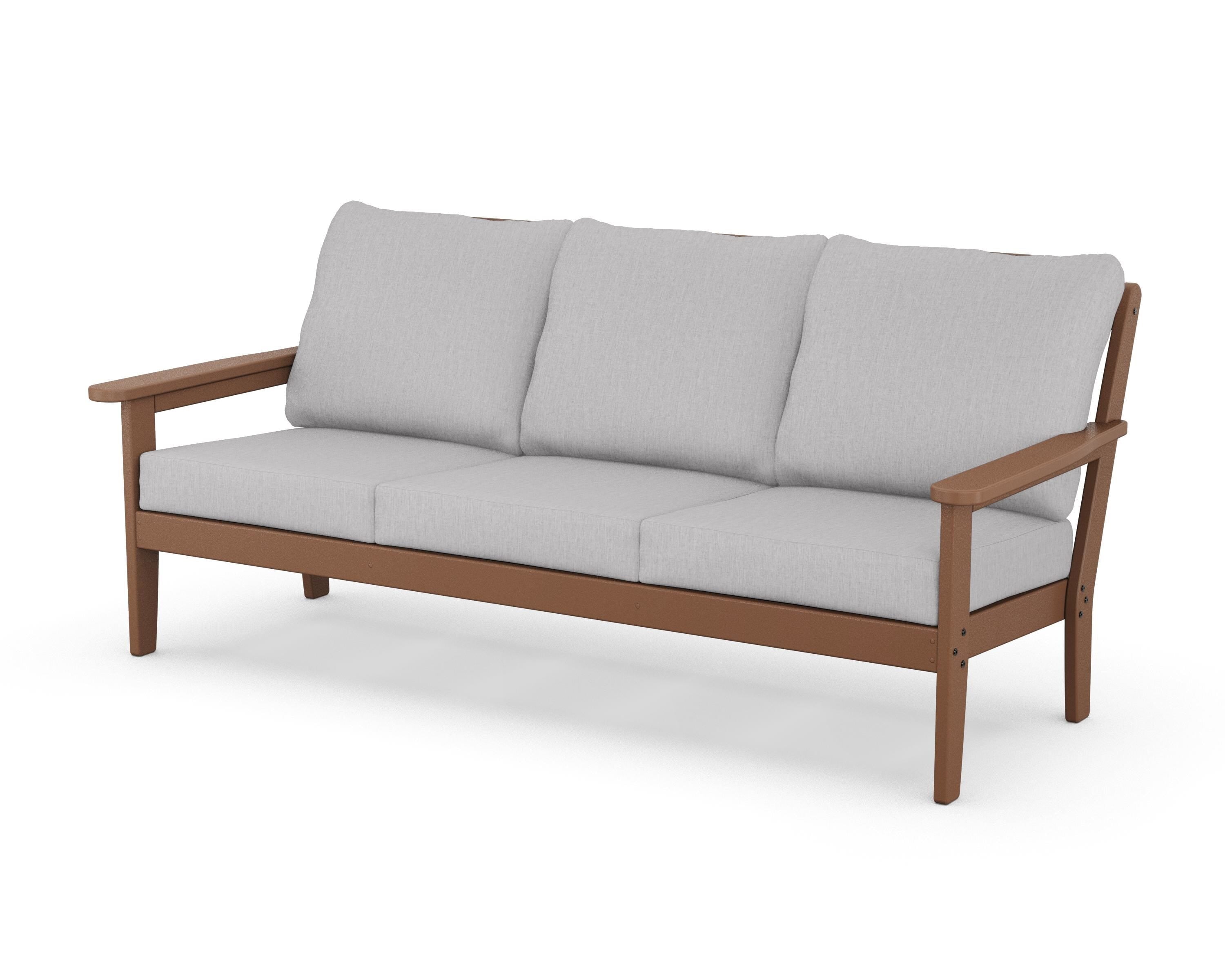 Country Living Cottage Deep Seating Sofa in Teak / Granite