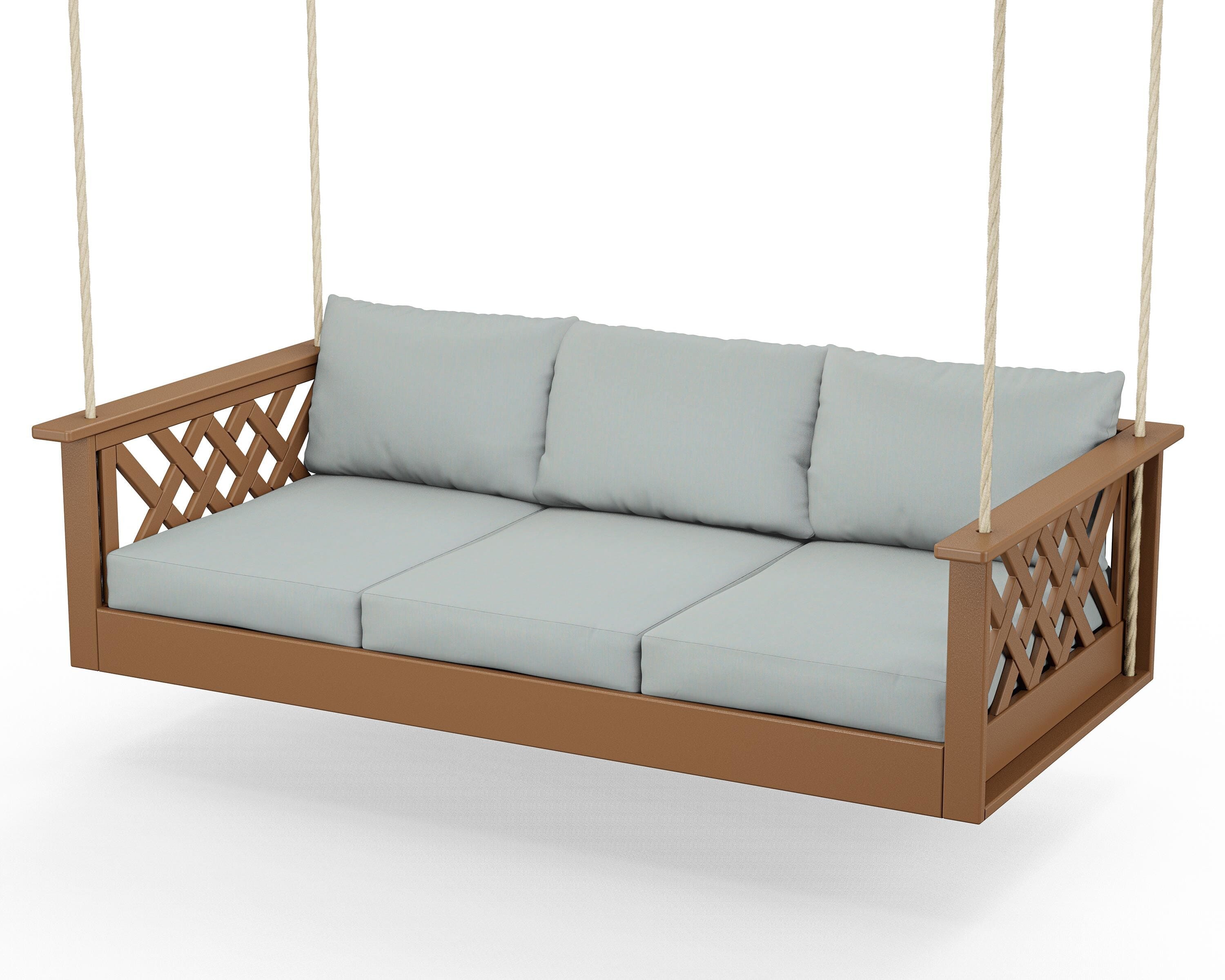 Country Living Wovendale Daybed Swing in Teak / Spa