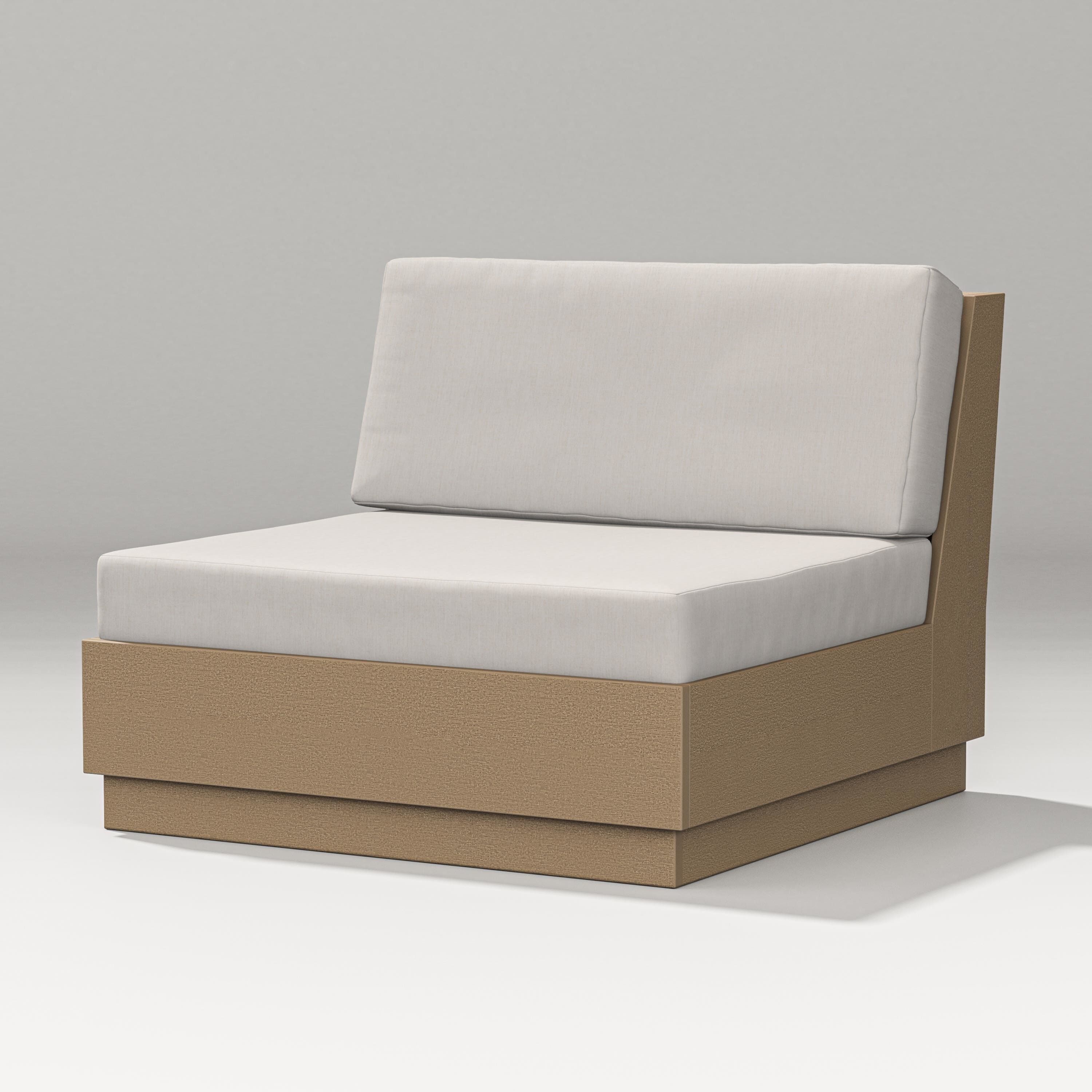 PW Designer Series Elevate Modular Armless Chair in Vintage Sahara / Cast Ash