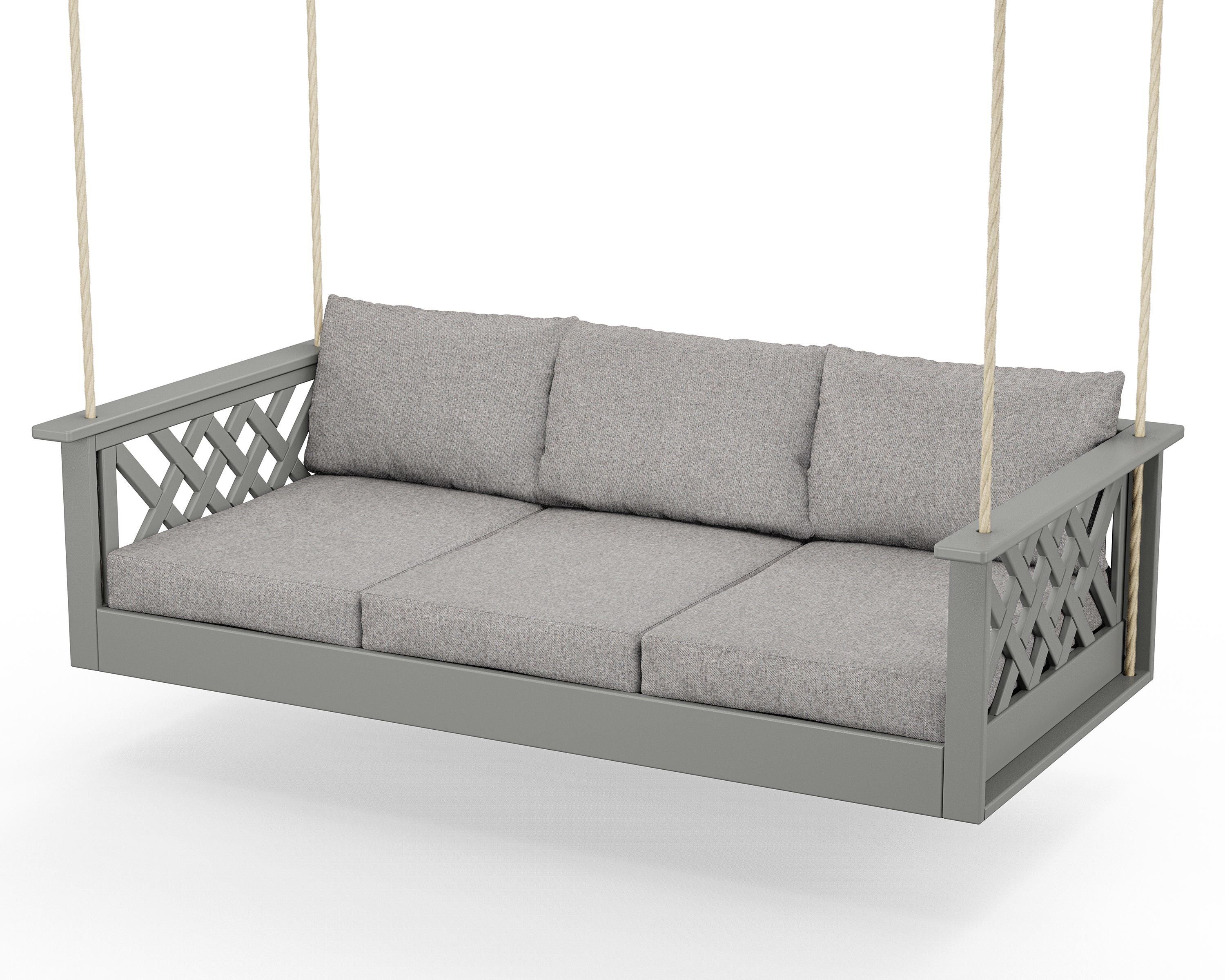 Country Living Wovendale Daybed Swing in Slate Grey / Grey Mist