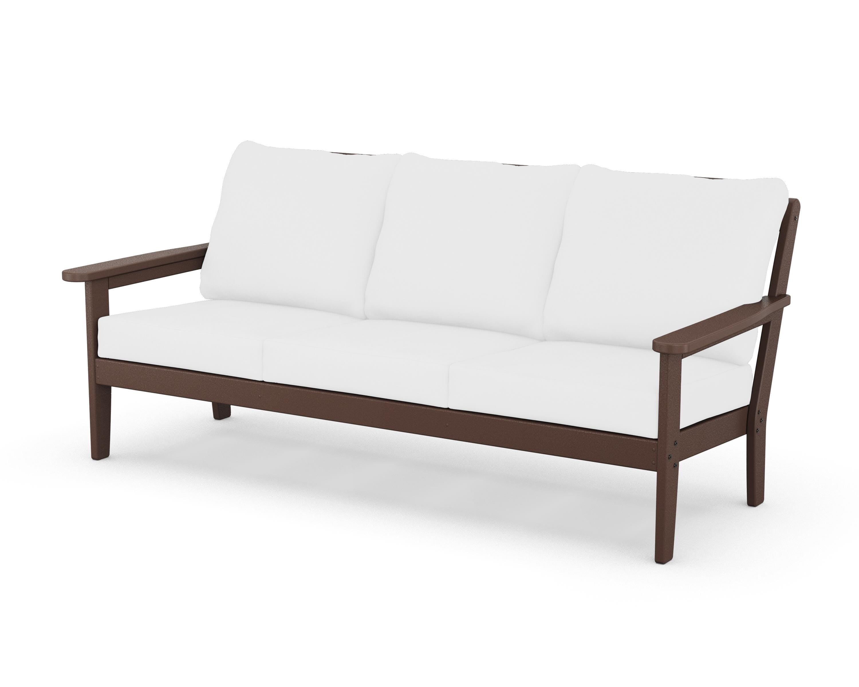 Country Living Cottage Deep Seating Sofa in Mahogany / Natural