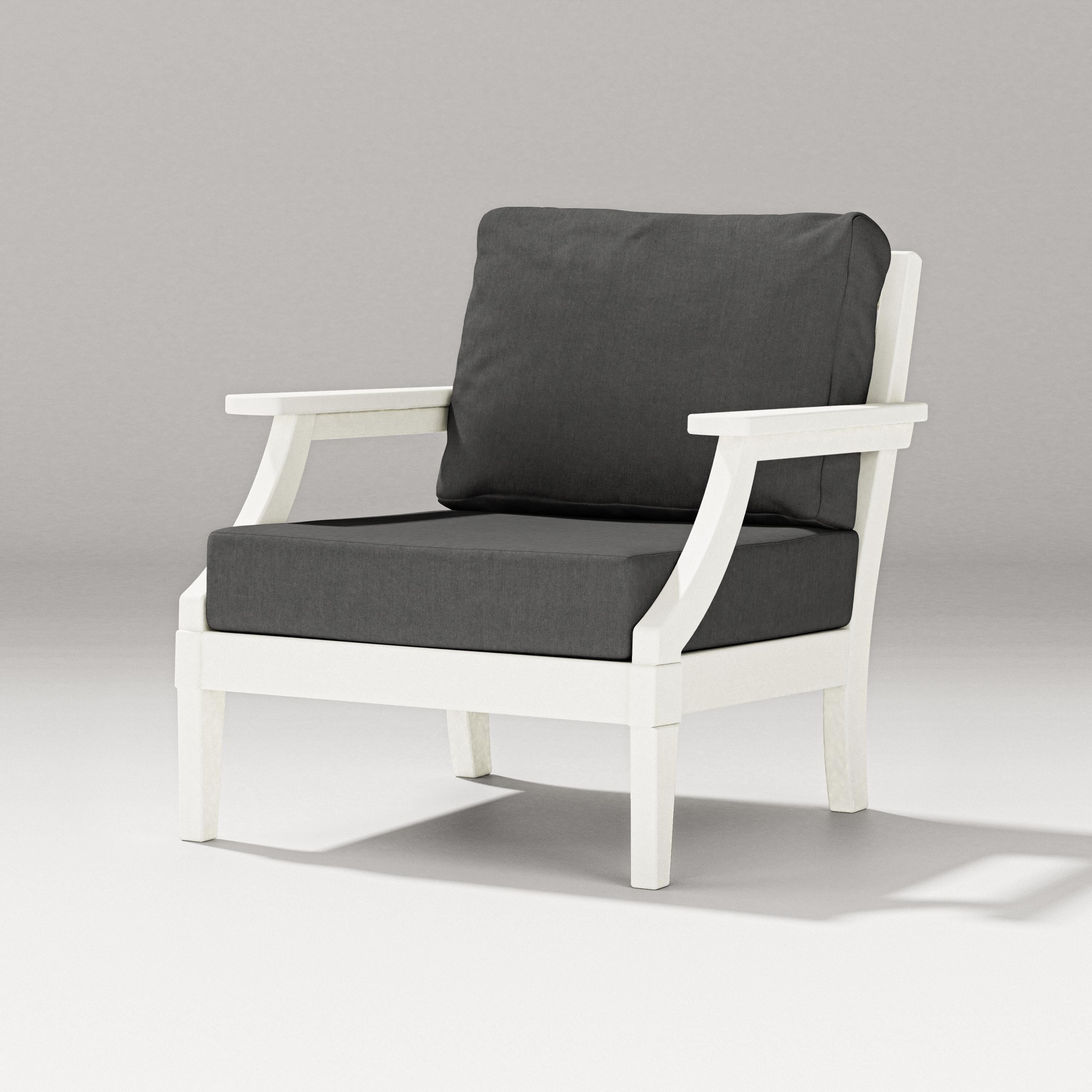 PW Designer Series Estate Lounge Chair in Vintage White / Spectrum Carbon