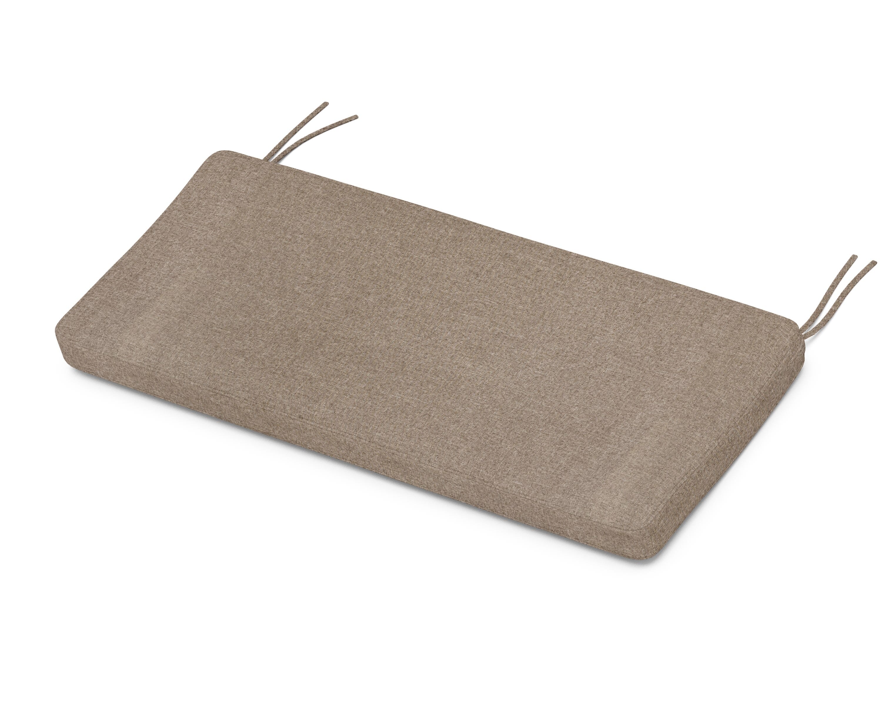 Martha Stewart by POLYWOOD® Chinoiserie Bench Seat Cushion in Spiced Burlap