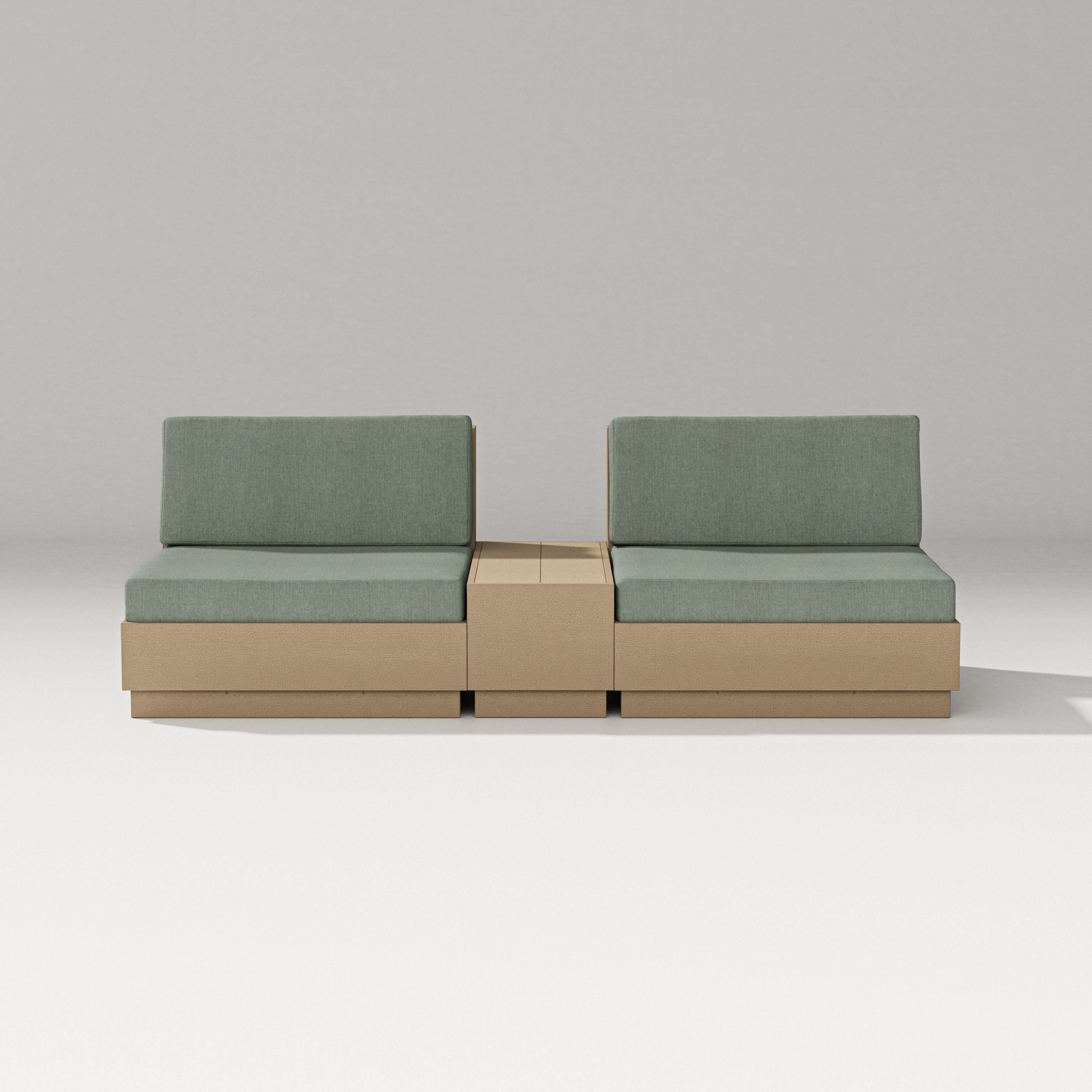 PW Designer Series Elevate Lounge Chair Set in Vintage Sahara / Cast Sage