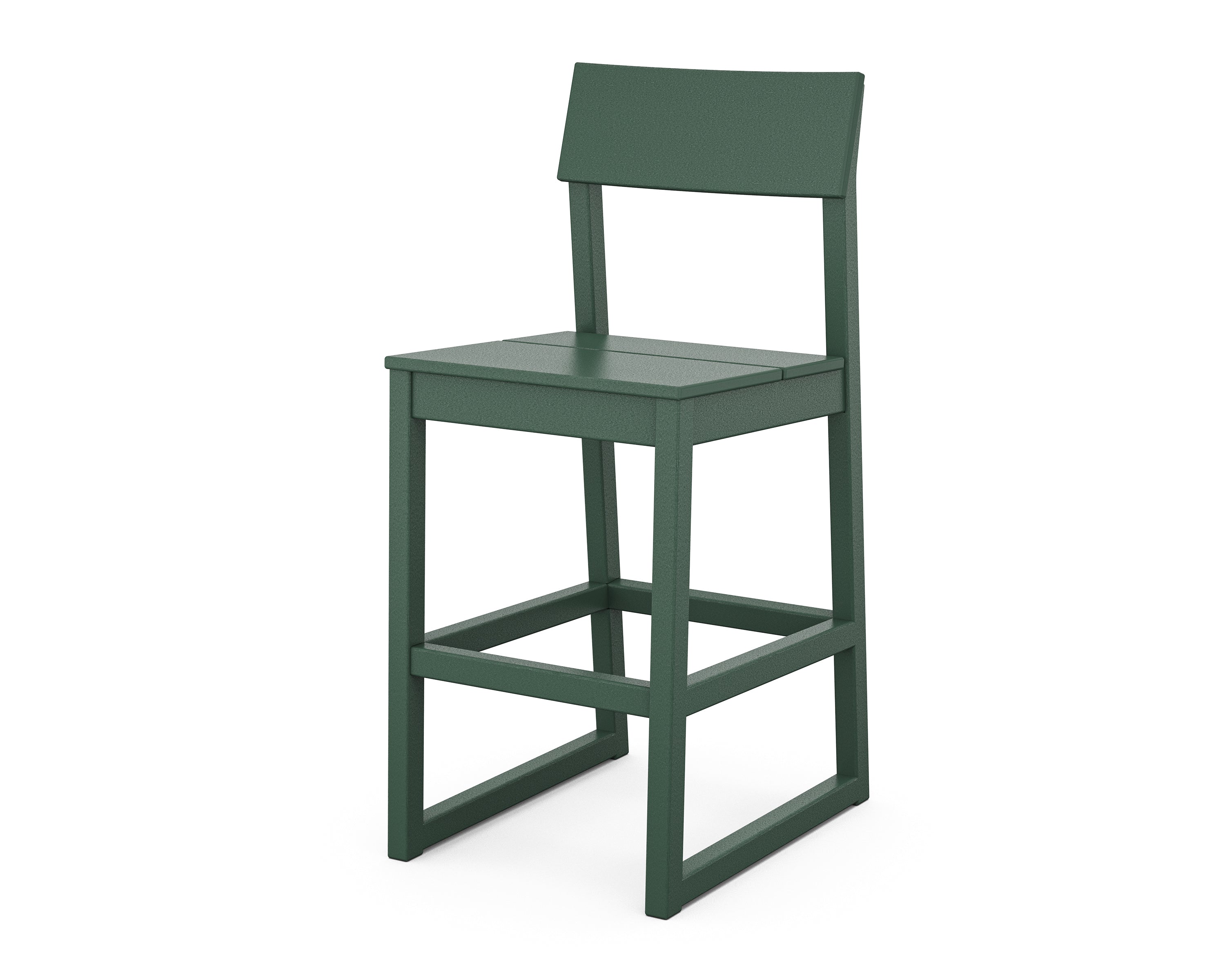 POLYWOOD® EDGE Bar Side Chair in Green