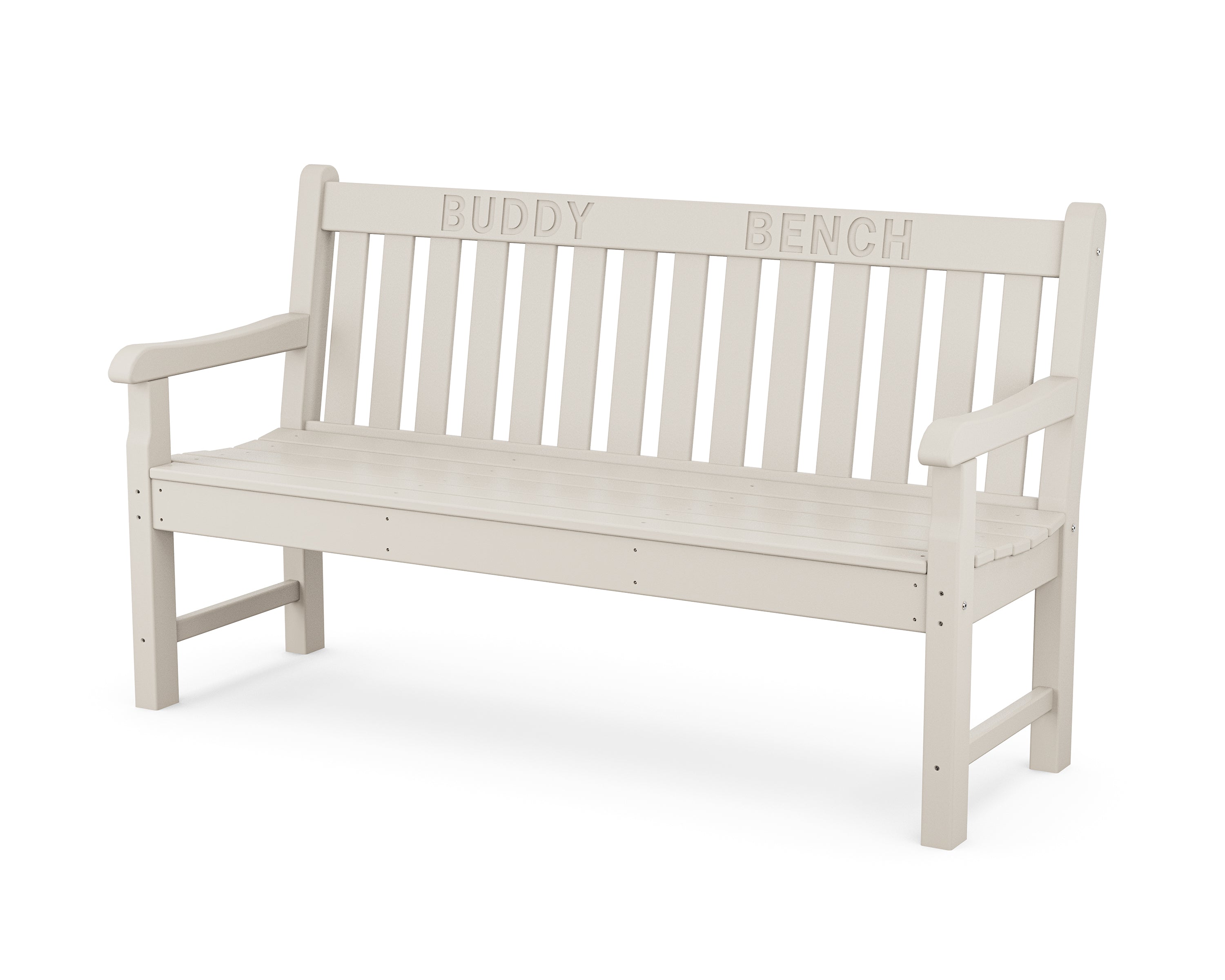 POLYWOOD® 60" Buddy Bench in Sand